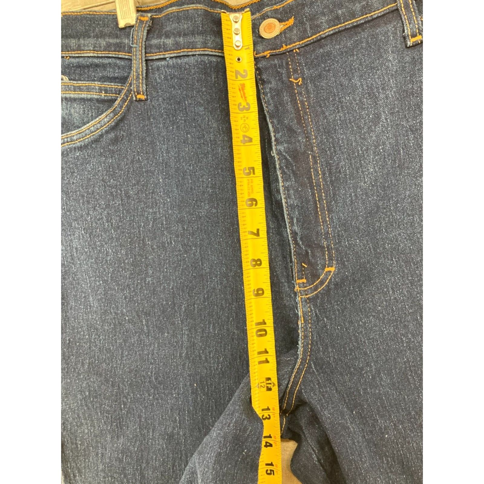 Vintage Action West High Rise Bootcut Jeans Womens 18 Stretch Dark Wash Denim Blue Size 40" / US 18 - 5 Thumbnail