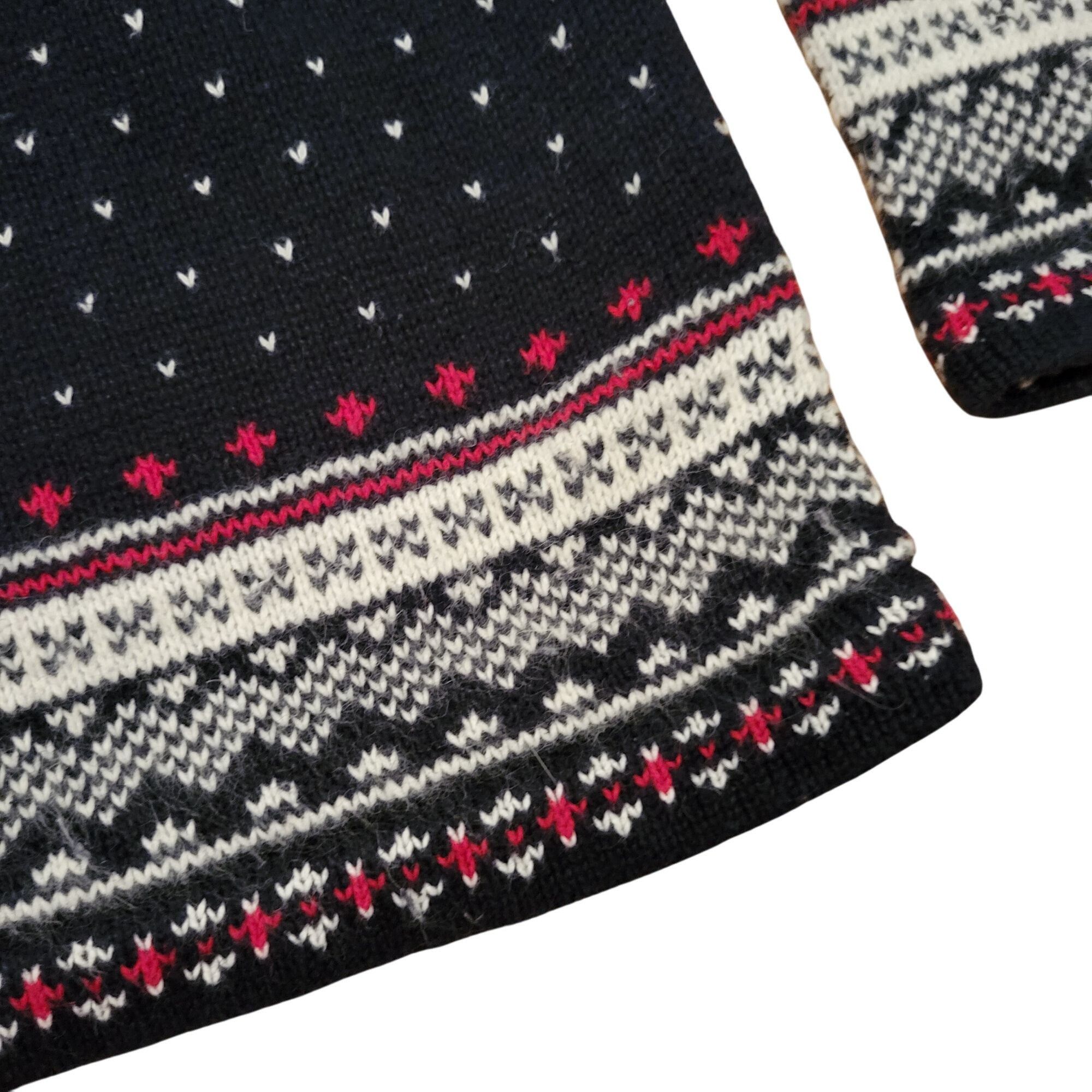 Other Studio Works XL Nordic Fair Isle Snowflakes Cardigan Sweater Size XL / US 12-14 / IT 48-50 - 4 Thumbnail