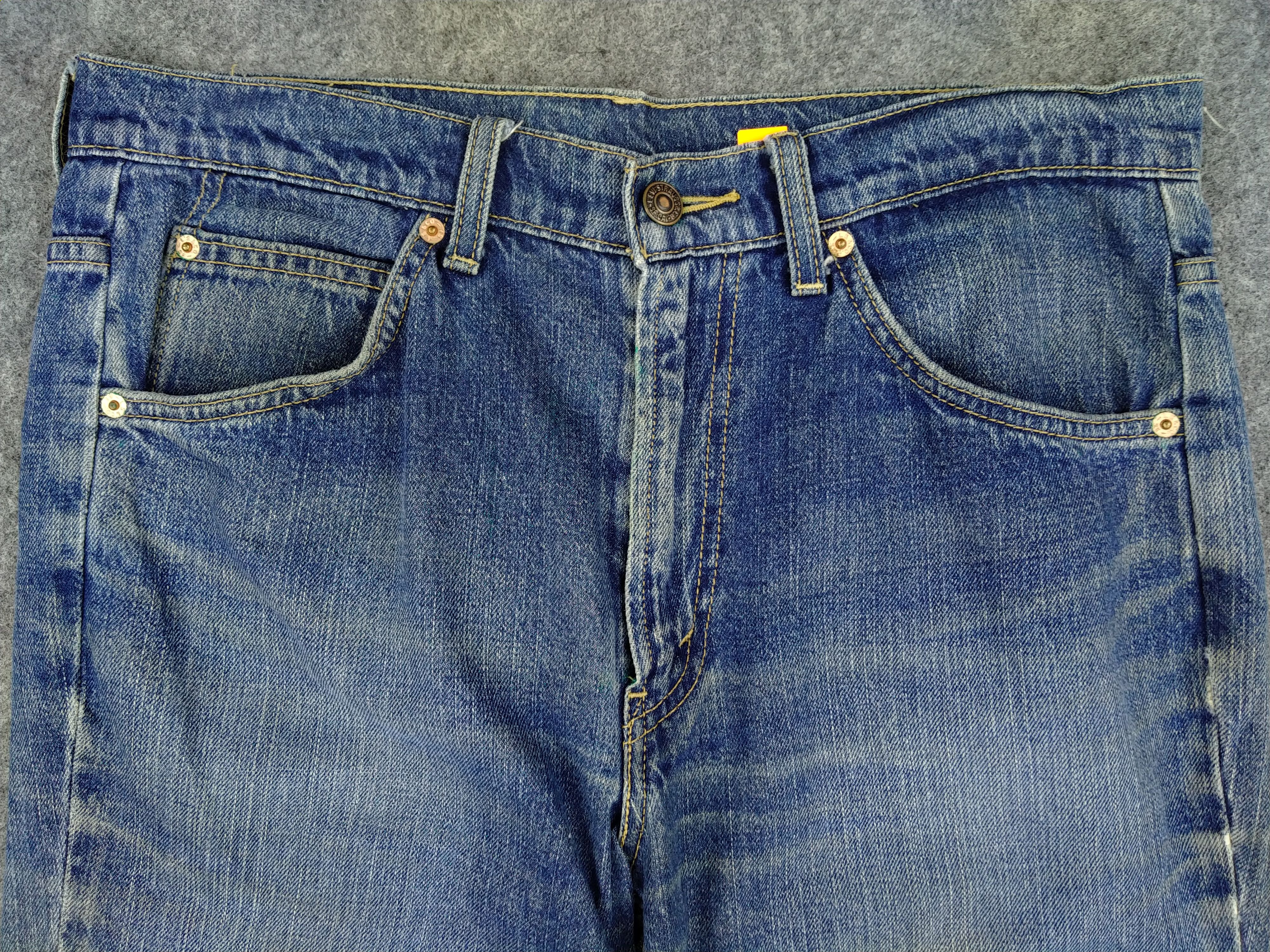 Levi's Blue Levi's 505 Distressed Denim 33x29.5 -JN192 Size US 33 - 3 Thumbnail