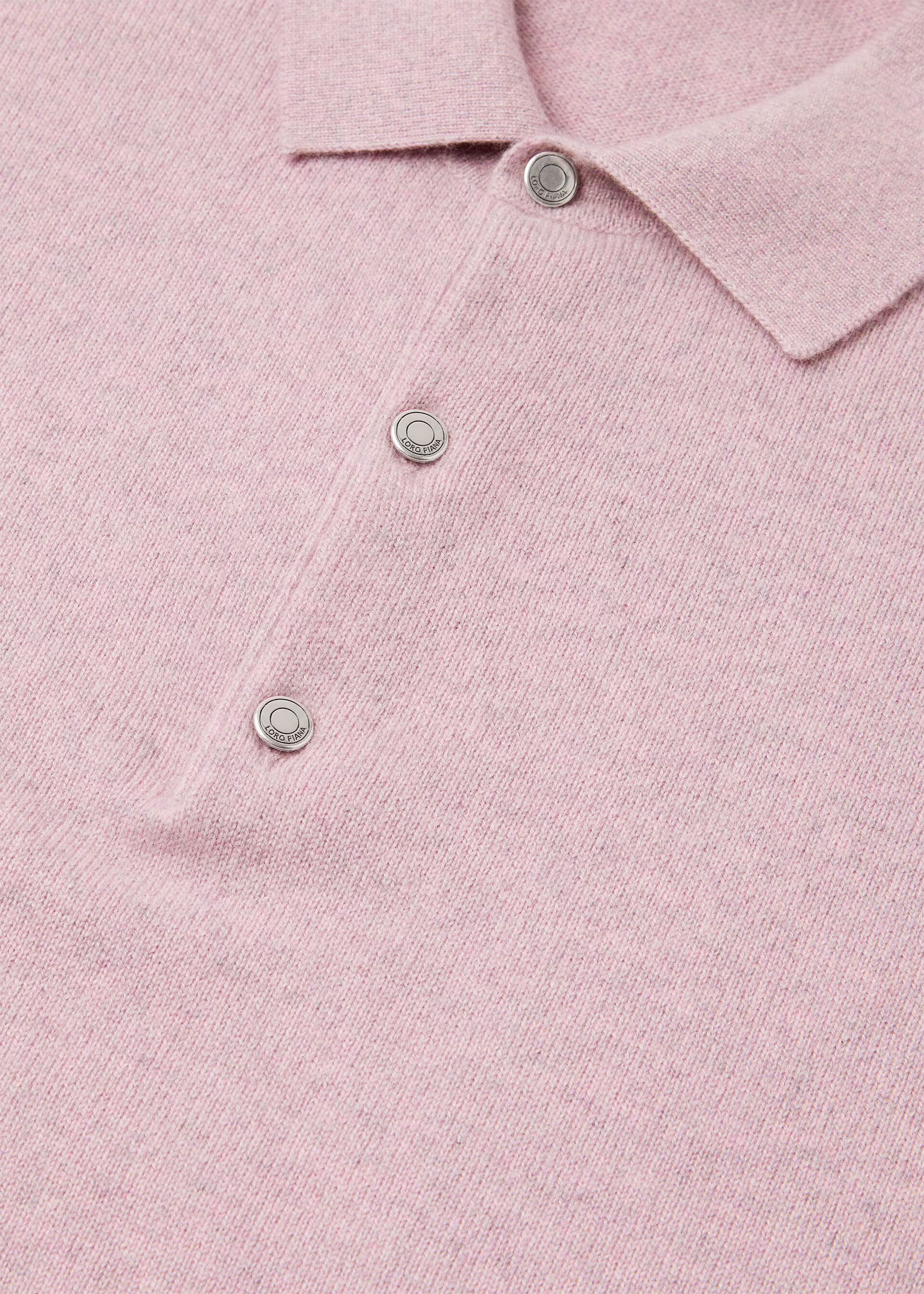 Loro Piana os11x0226 FAO9748 Classic Polo Shirt Lavender Bloom Melange Size US XL / EU 56 / 4 - 7 Thumbnail