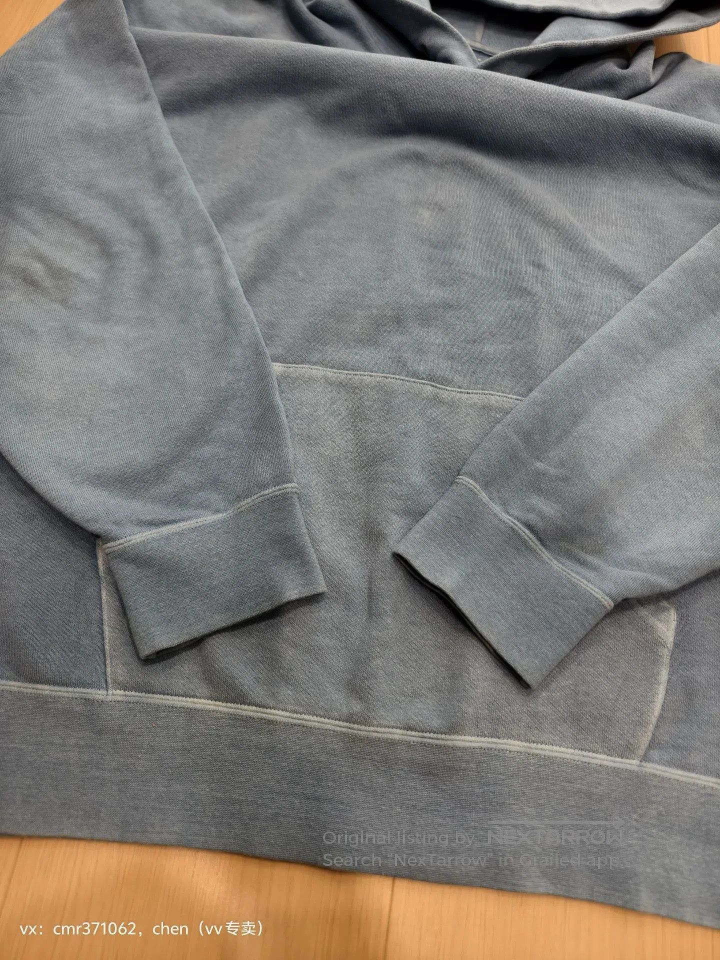 Visvim Blue Oversized Hoodie with Kangaroo Pocket. Size US XXL / EU 58 / 5 - 5 Thumbnail