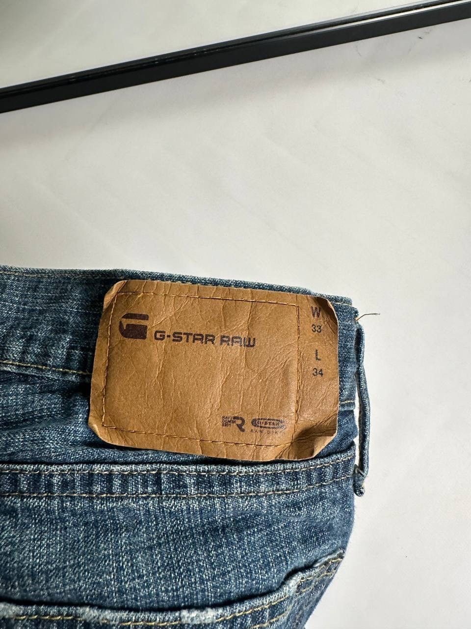 G-Star 00s Vintage G Star RAW Washed Flared Japan Jean Size US 33 - 7 Thumbnail