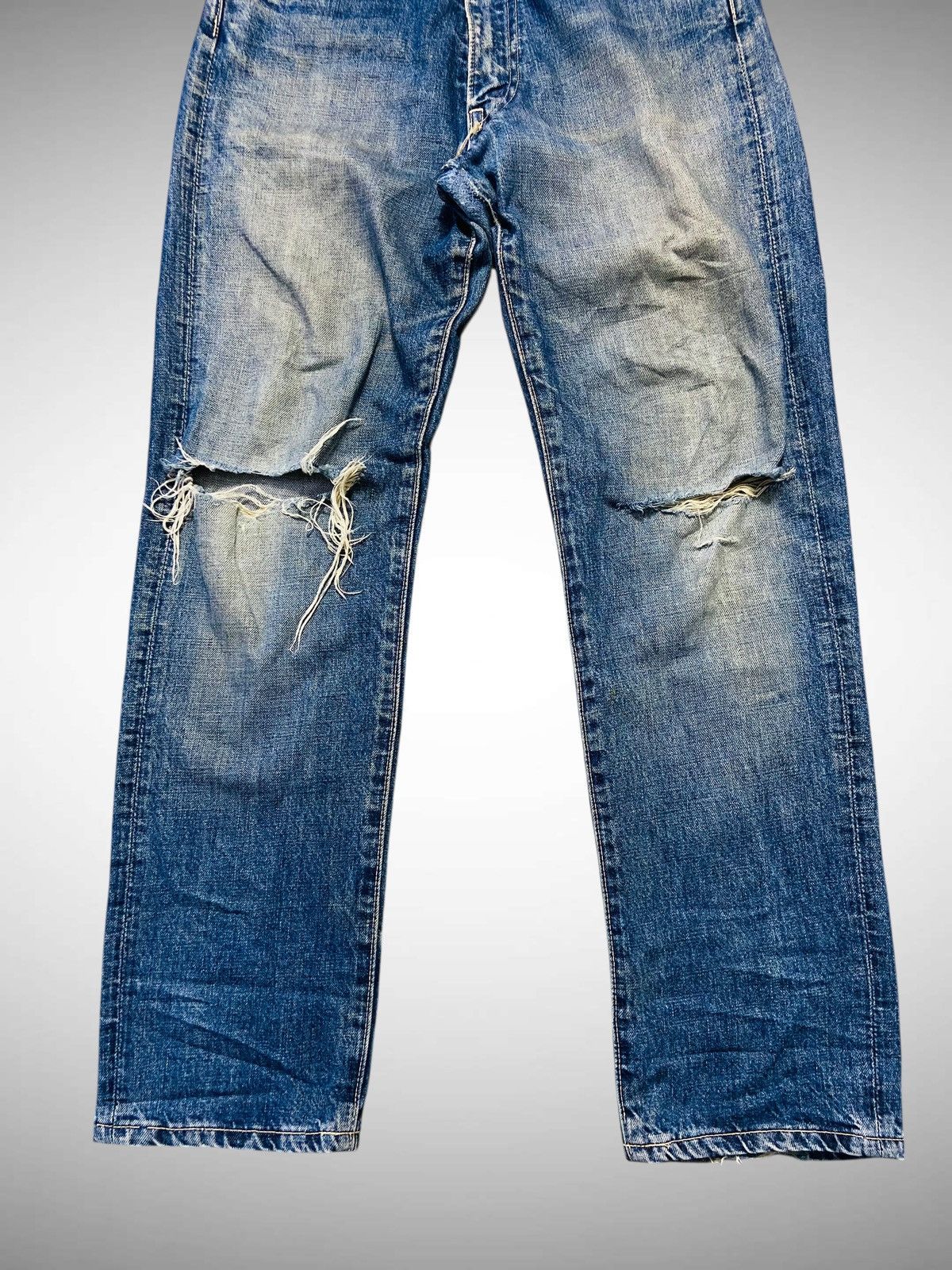 45rpm Vintage 45 RPM Distressed Jeans Size US 28 / EU 44 - 3 Thumbnail