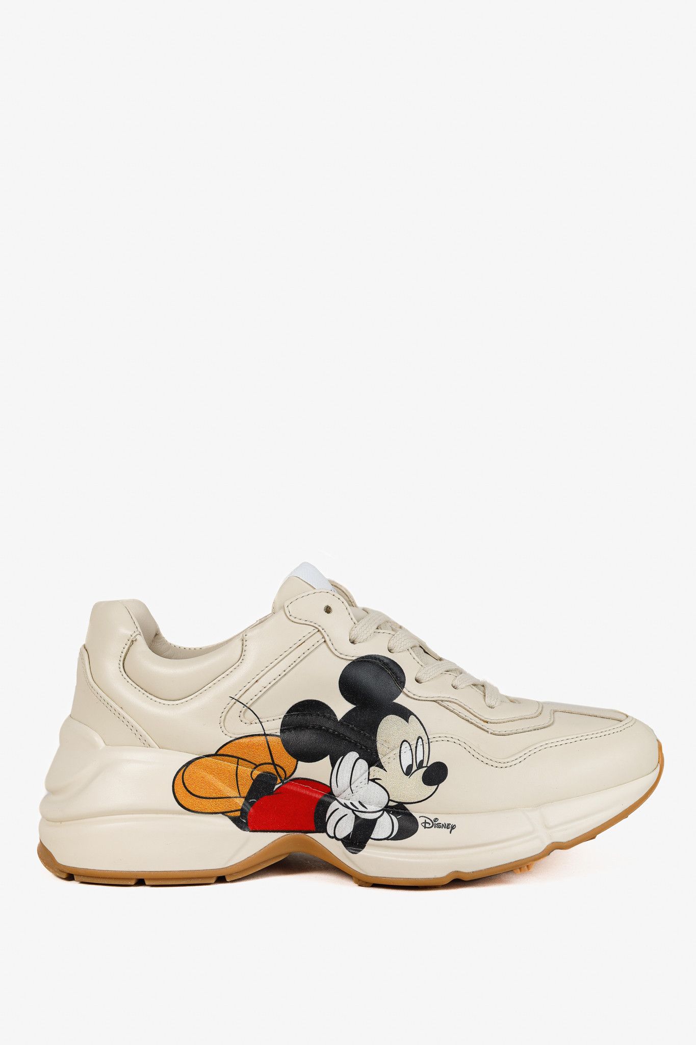 Disney × Gucci Gucci x Disney Rhyton Ivoire 'Mickey Mouse' Leather Sneakers Size US 6.5 / IT 36.5 - 1 Thumbnail