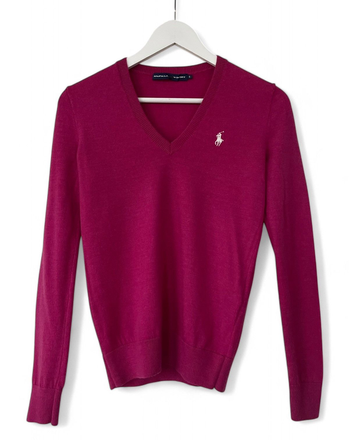 Polo Ralph Lauren × Ralph Lauren Sport Ralph Lauren Sport Logo Merino Wool Sweater Jumper Women's S Size S / US 4 / IT 40 - 1 Thumbnail