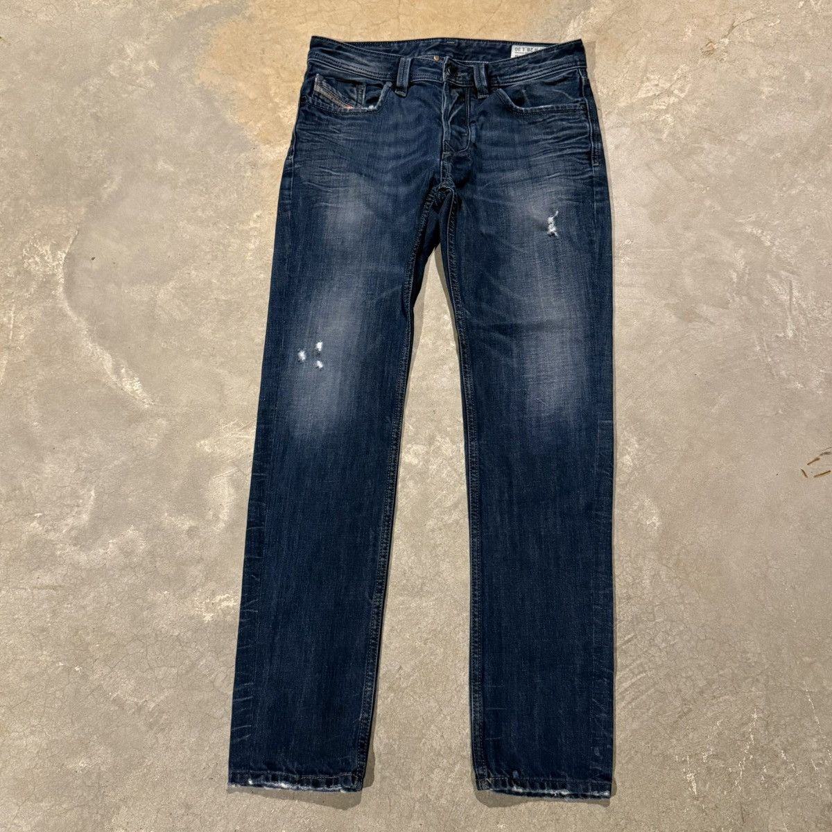 Diesel Vtg Diesel Larkee Faded Distressed Straight Leg Jeans Y2K Size US 28 / EU 44 - 2 Thumbnail
