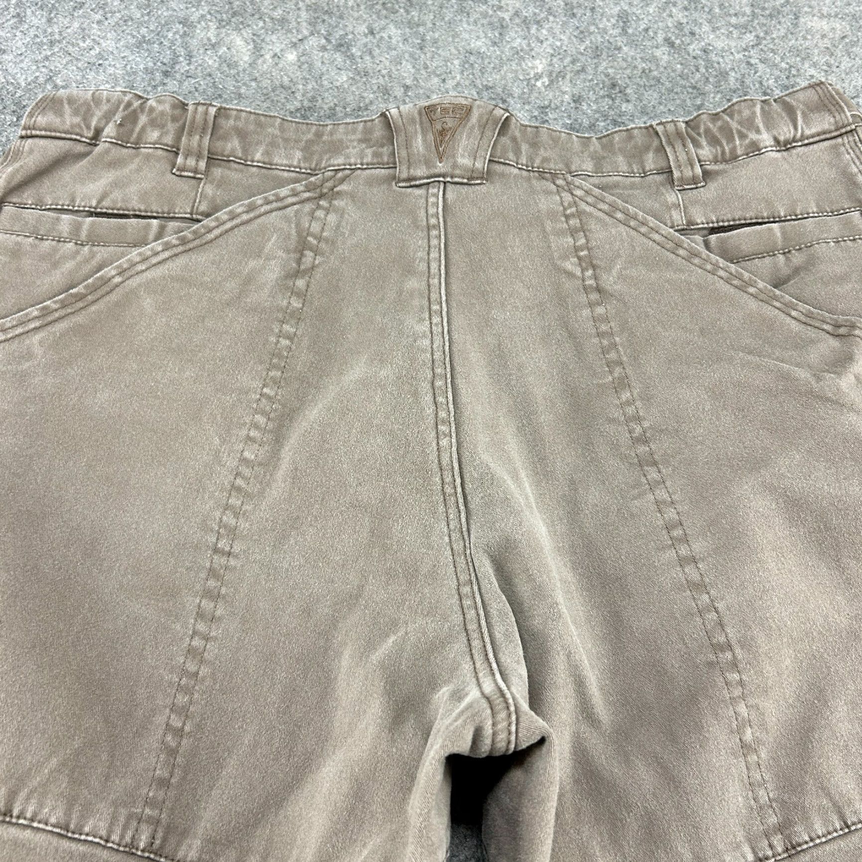 Vintage SCOTTeVEST Pants Mens 36x27 Brown Cotton Relaxed Straight Chino Cargo Pocket Casual Vintage: No? Size 36R - 7 Thumbnail