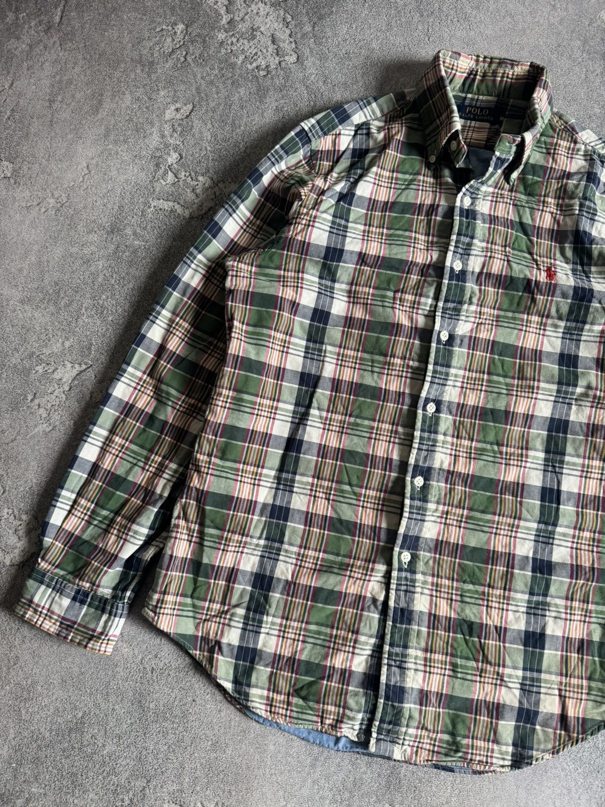 Polo Ralph Lauren Polo Ralph Lauren M chekered button up flannel over shirt Size US M / EU 48-50 / 2 - 10 Thumbnail