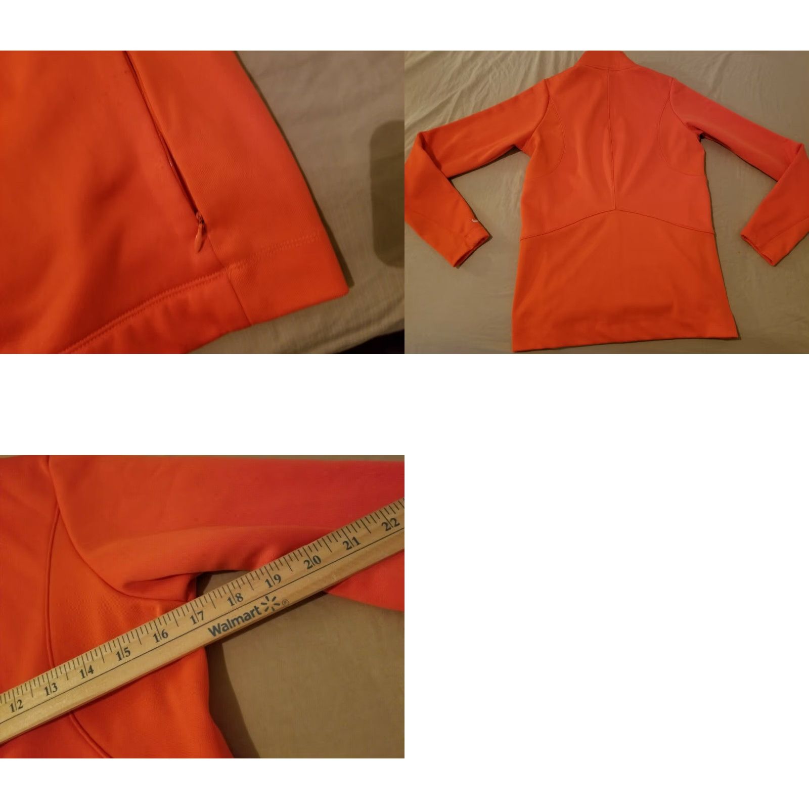 Nike Womens Nike Half Zip Sweater Shirt S Small Orange Athletic Pullover Zip Womens Size S / US 4 / IT 40 - 8 Thumbnail