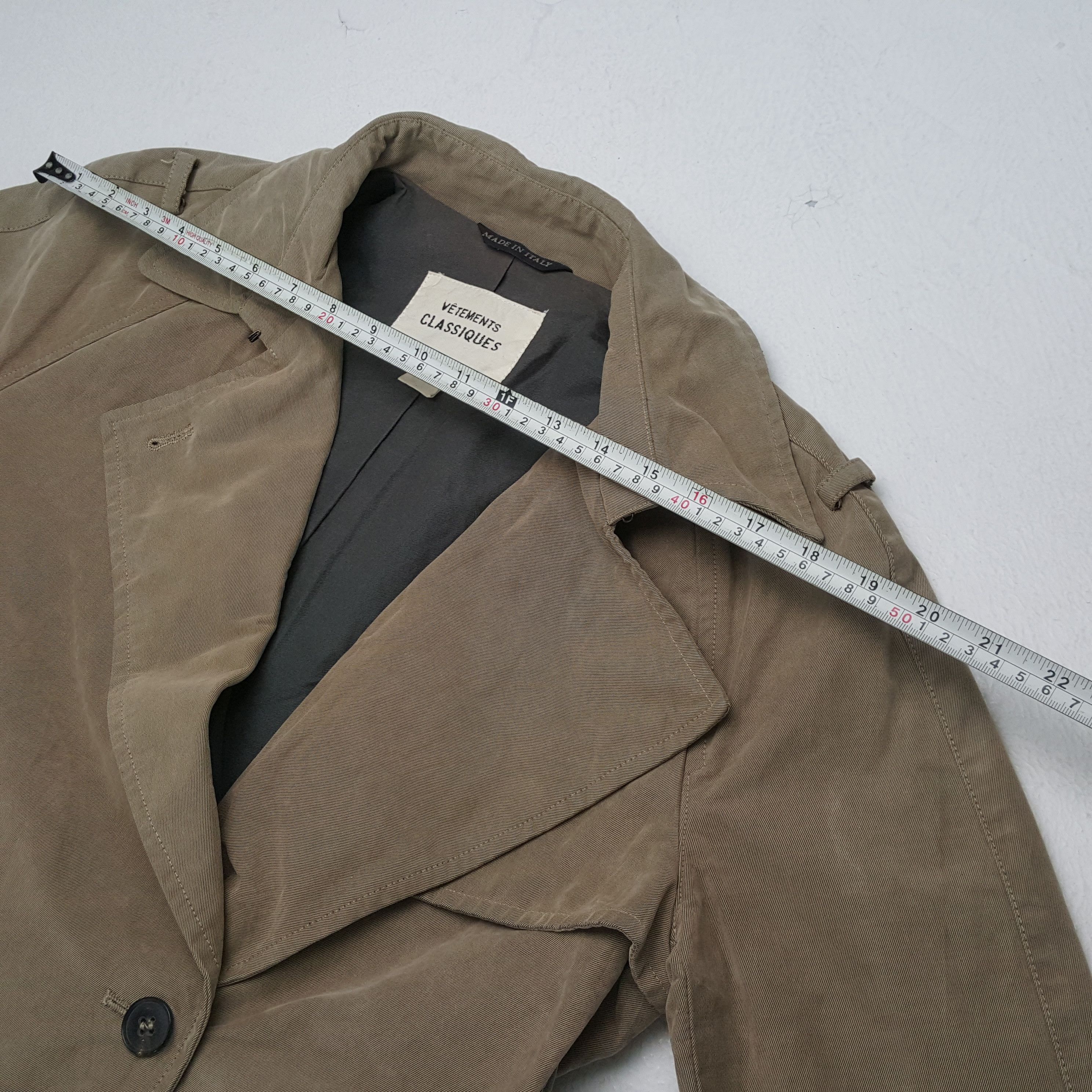 Vintage Vintage VETEMENTS CLASSIQUES Fashion Brand Trench Coats Size US M / EU 48-50 / 2 - 4 Thumbnail
