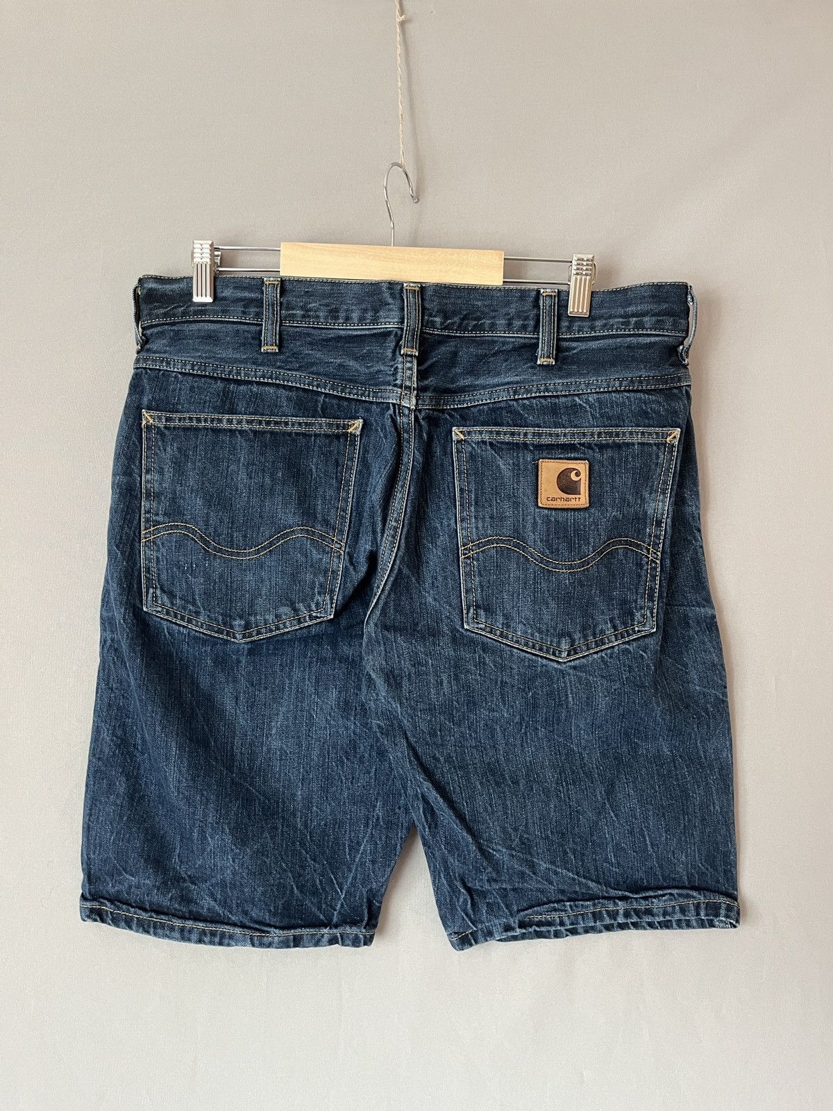 Carhartt Carhartt Western Bermuda Denim Shorts Size US 33 - 2 Thumbnail