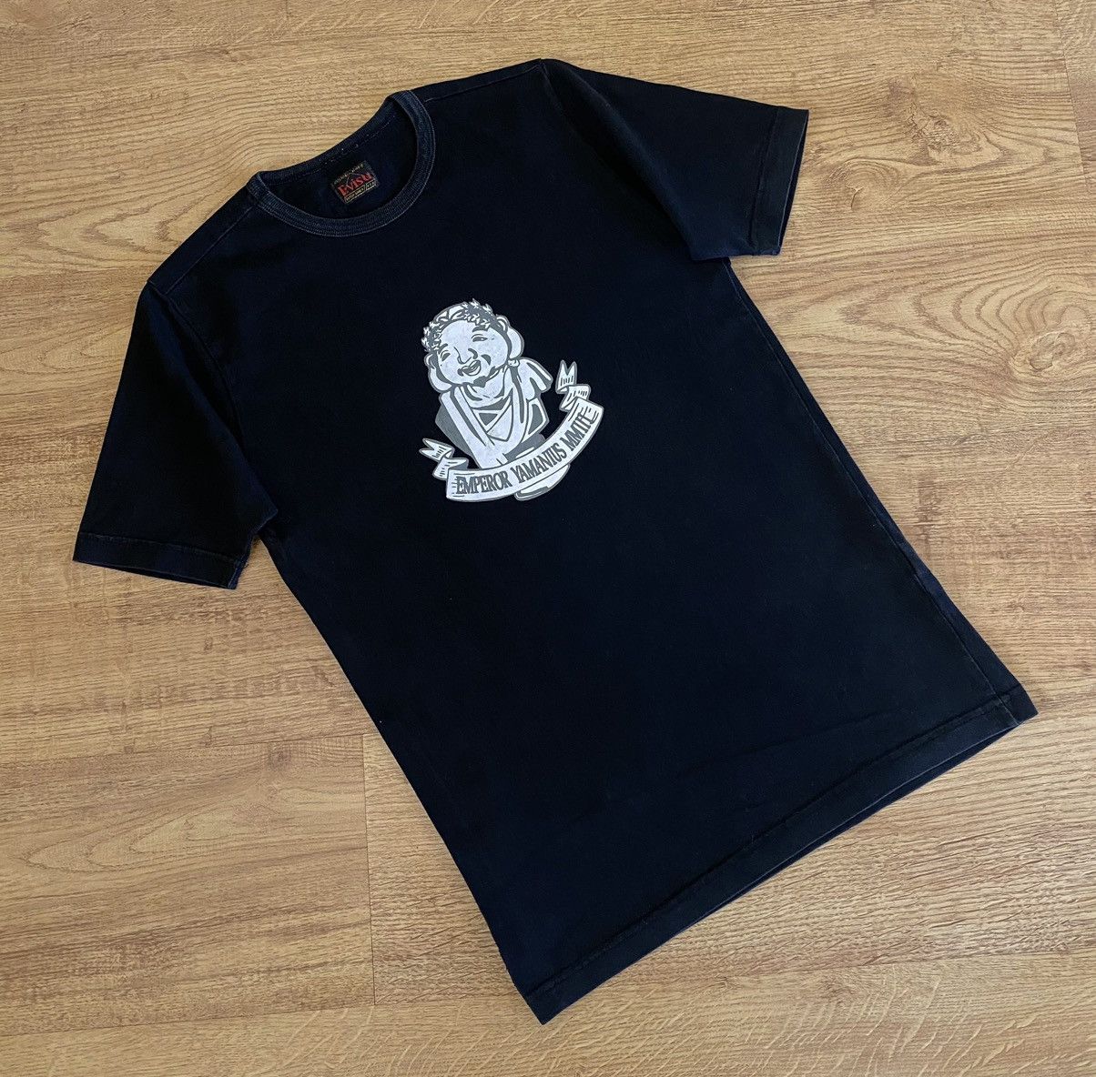 Evisu Evisu Big Logo Tee Black x Vintage x Rare Size US S / EU 44-46 / 1 - 2 Thumbnail