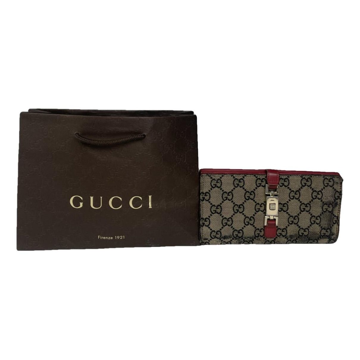 Gucci Jackie Vintage Red Leather Wallet Size ONE SIZE - 1 Thumbnail