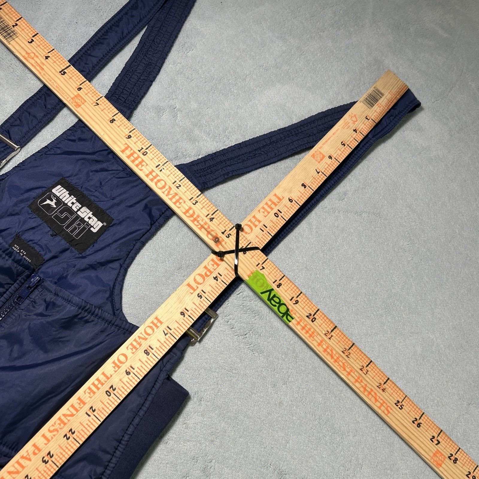 Patagonia Vintage White Stag Ski Overalls Pants Mens Large 34x30 Bib Size US 34 / EU 50 - 9 Thumbnail