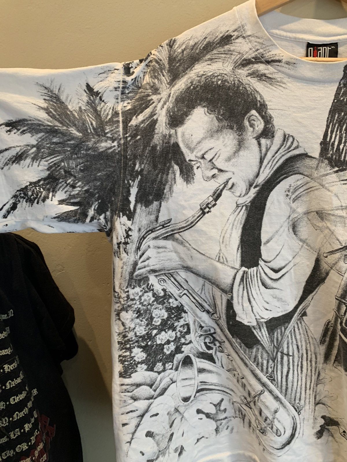 Giant RARE* Vintage New Orleans Jazz AOP Single Stitch Giant Shirt Size US XL / EU 56 / 4 - 5 Thumbnail