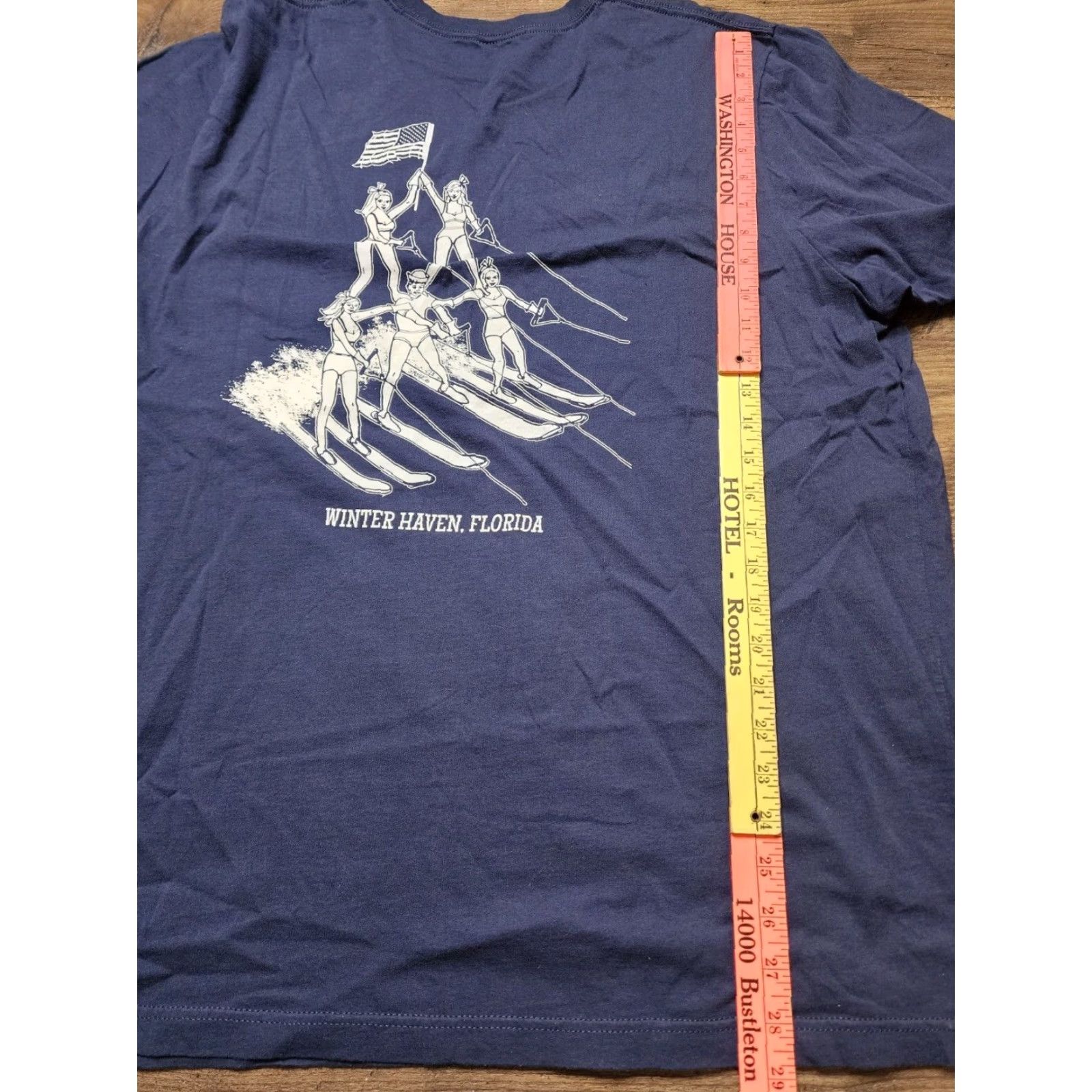 Vintage Mens Shirt 2XL Water Ski Winter Haven Florida FL Double Sided Size US XXL / EU 58 / 5 - 5 Thumbnail