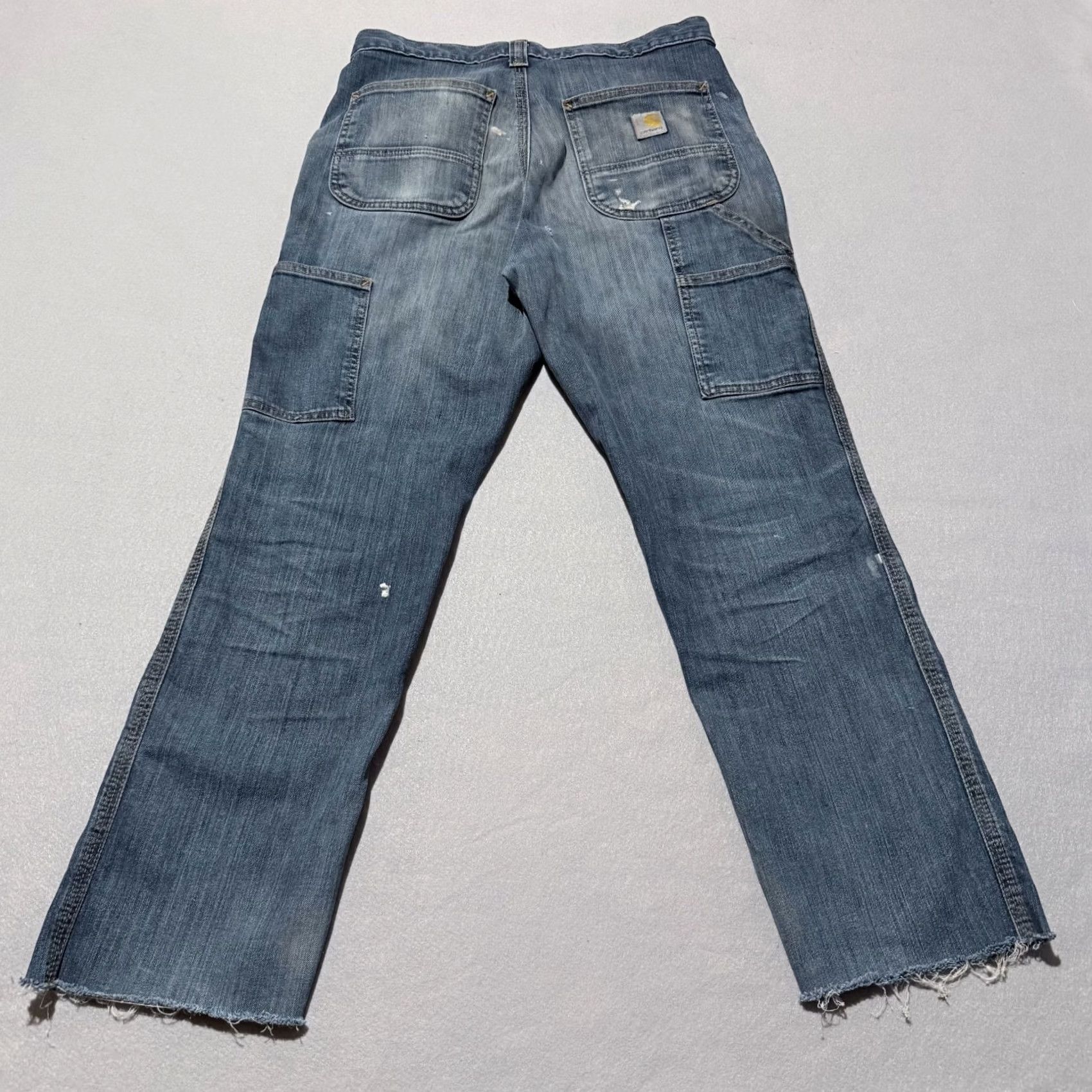 Carhartt Carhartt Jeans Men Blue Denim Stretch Relaxed 5-Pocket 30x25.5 Modern City Rise Mid Frayed Denim Jeans Men Size US 30 / EU 46 - 2 Thumbnail