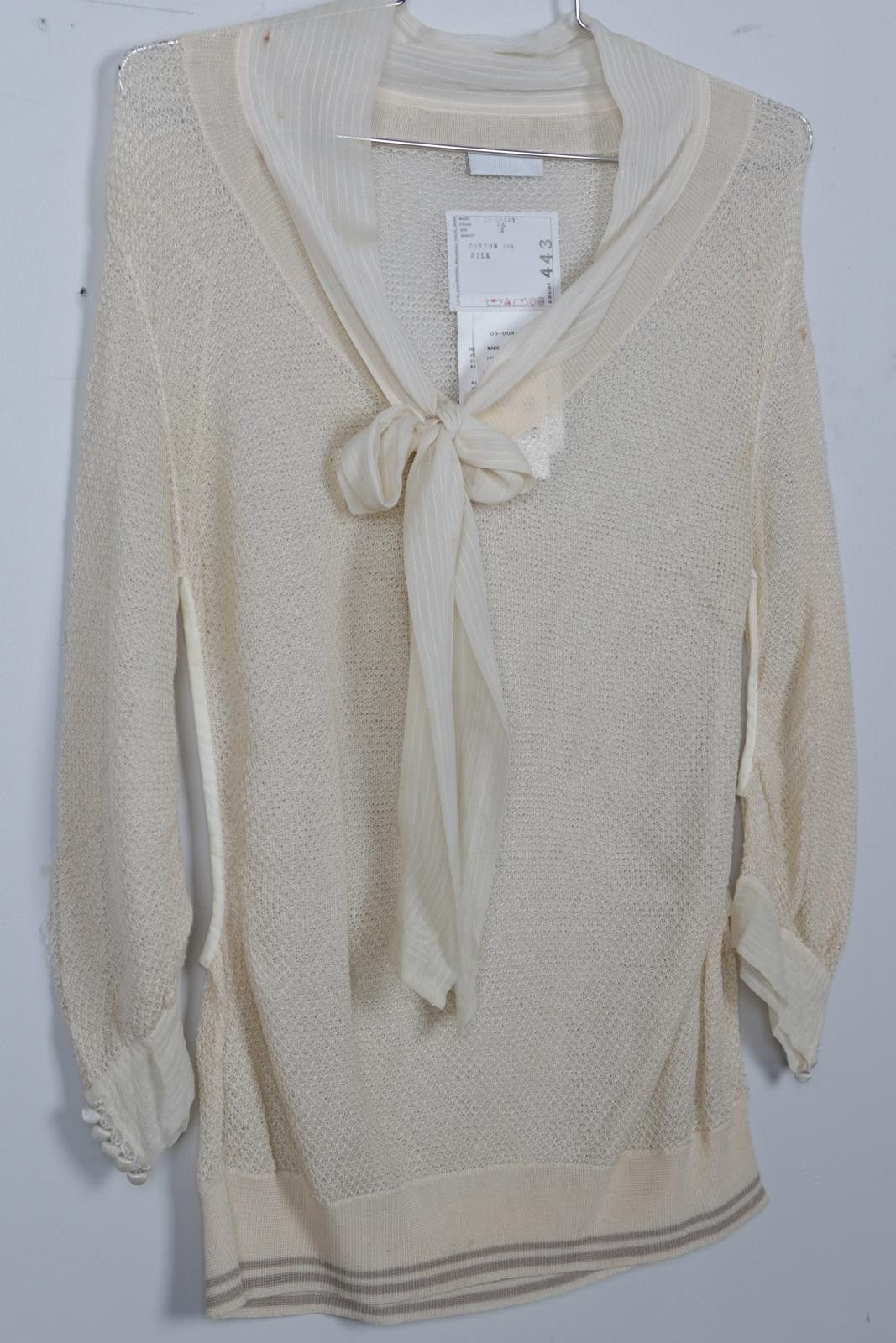 Sacai 2010's Sacai Joyce Sheer Blouse Size XXS / US 00 / IT 34 - 3 Thumbnail