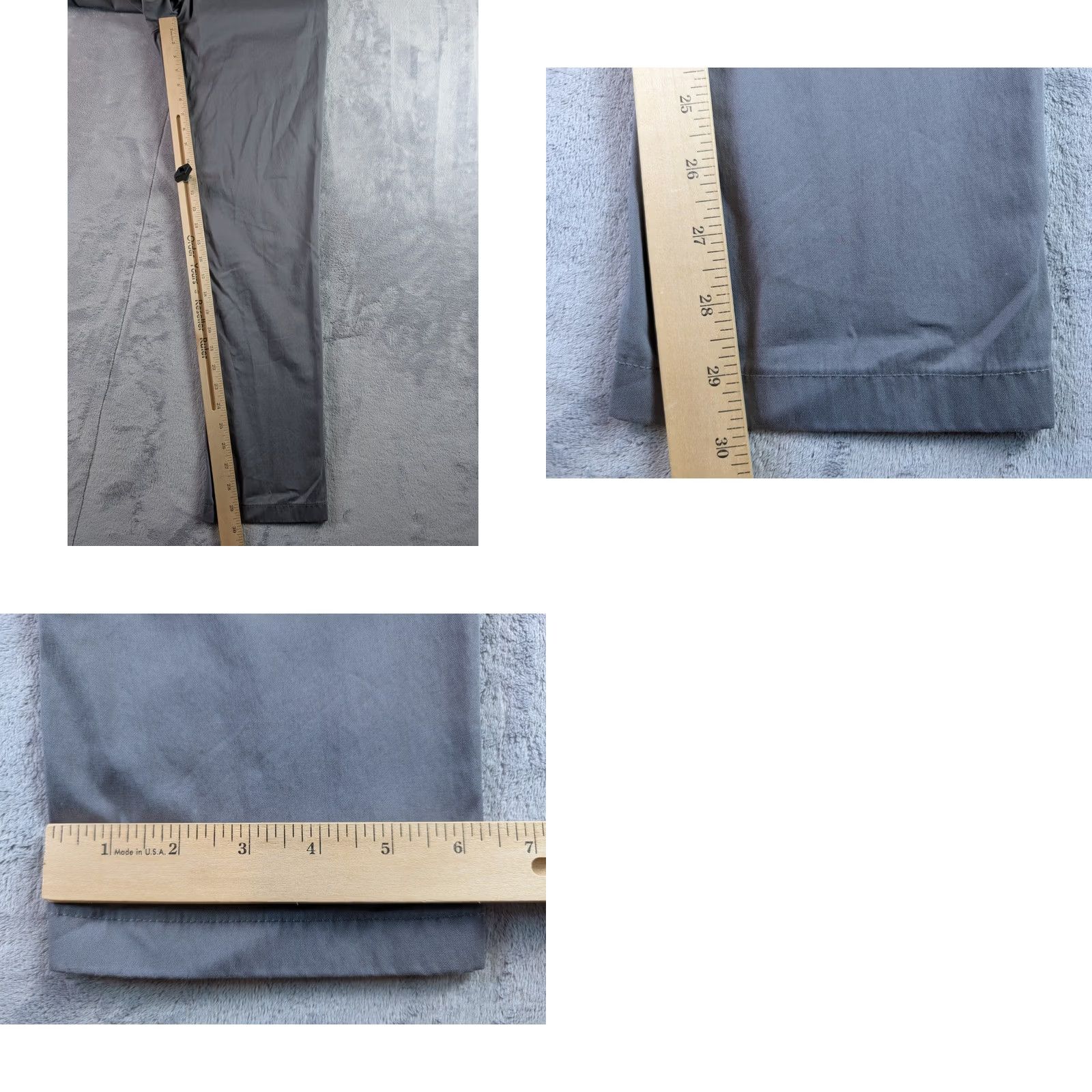 Vintage Bird Dogs Chino Pants Mens 30x30 Gray Regular Straight Front Size US 30 / EU 46 - 8 Thumbnail