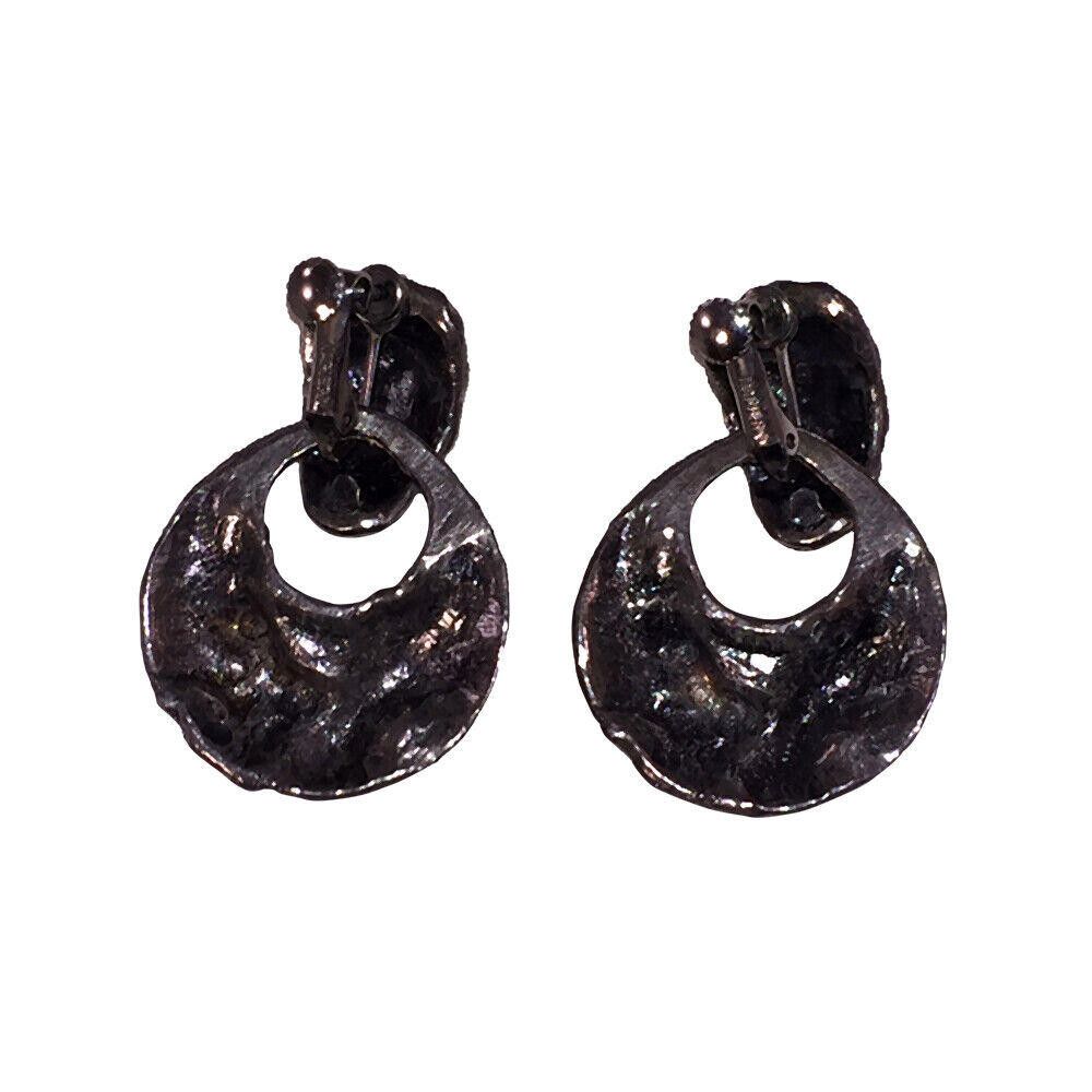 Designer Napier Brutalist Inspired Hoop Dangle Earrings Size ONE SIZE - 5 Thumbnail