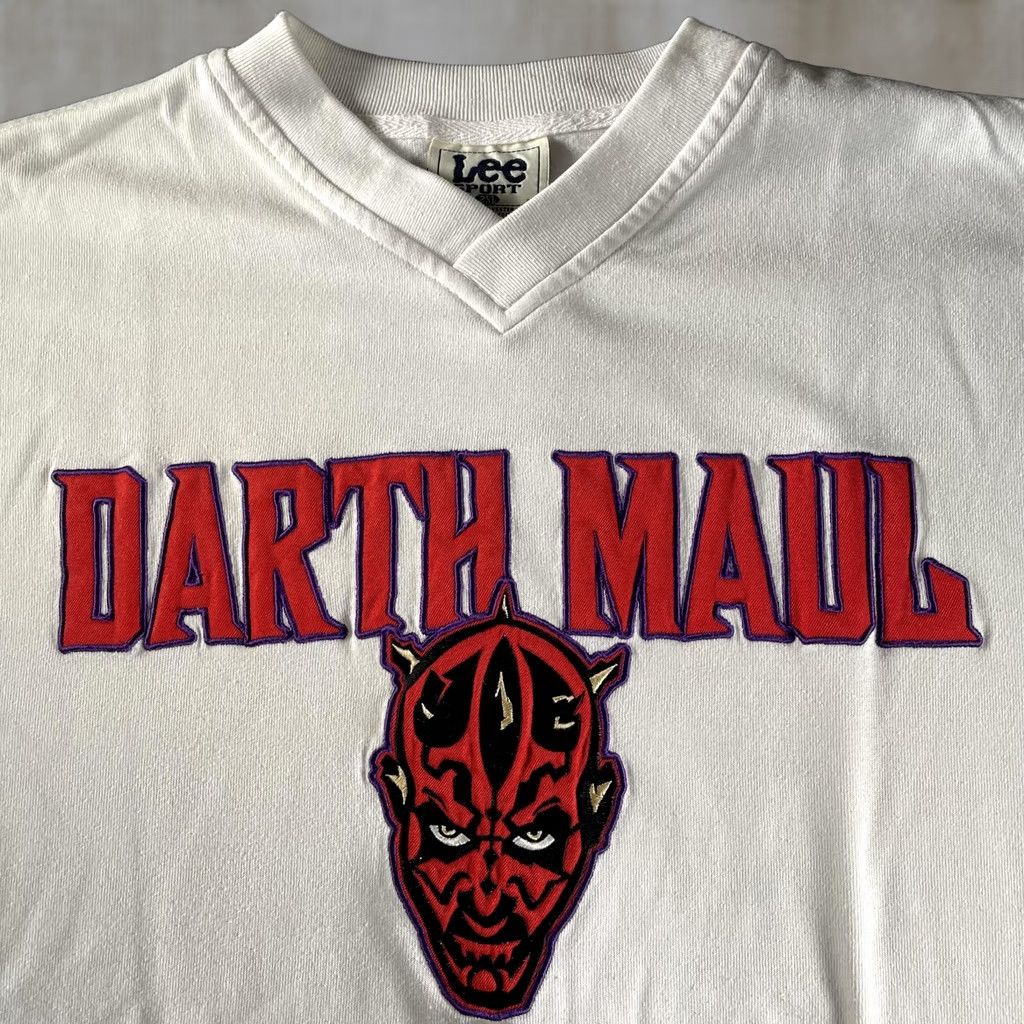 Lee VINTAGE Star Wars Darth Maul Shirt Mens 2XL White Episode I Lee Sport 90s Movie Tee Size US XXL / EU 58 / 5 - 1 Thumbnail