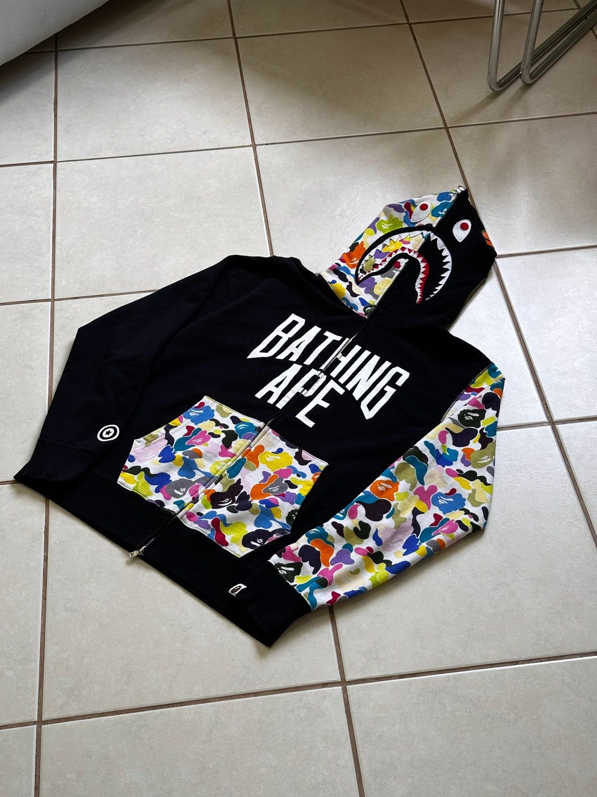 Bape Bape Shark NYC Multi Camo Logo Jacket Size US L / EU 52-54 / 3 - 1 Thumbnail