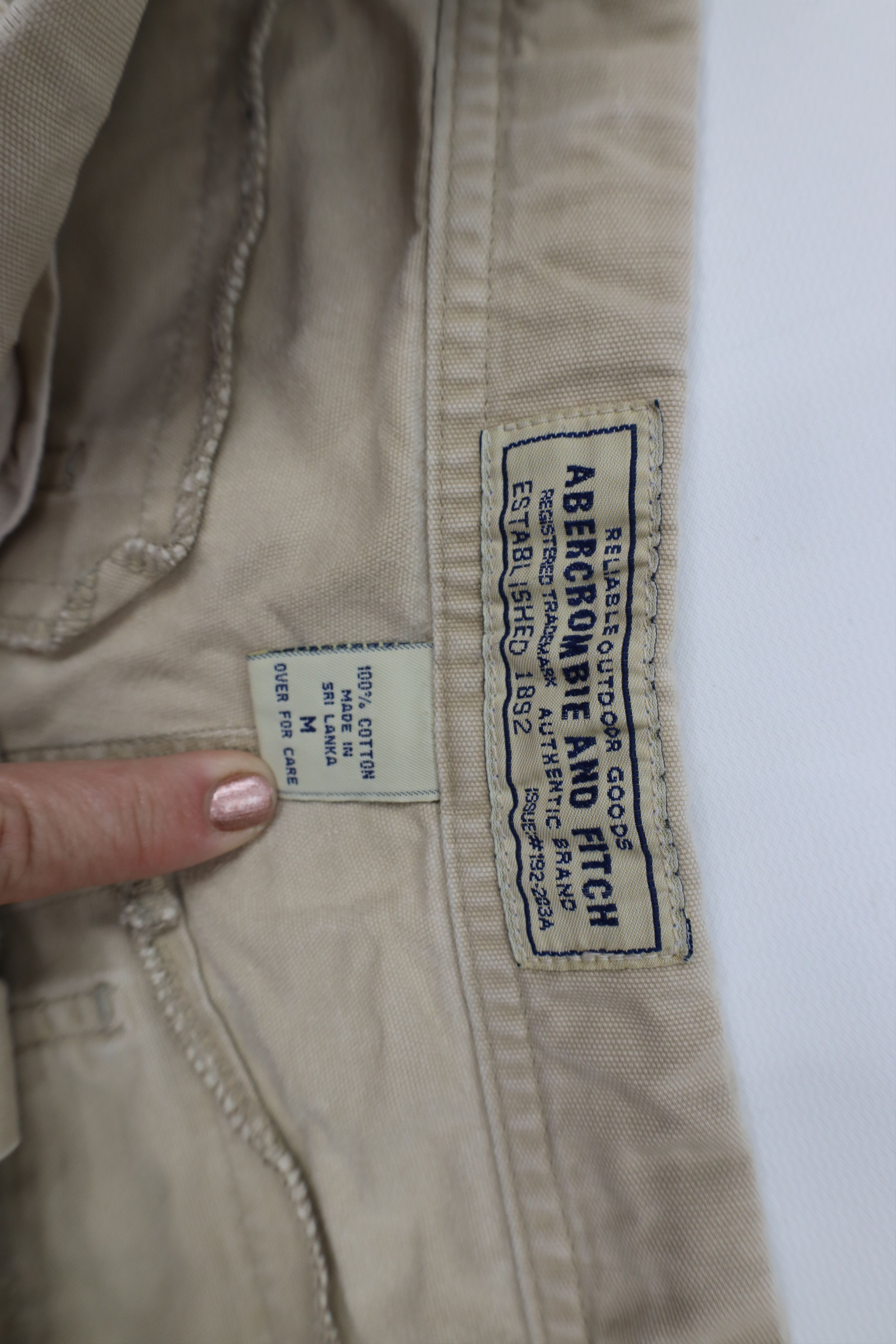 Abercrombie & Fitch Vintage 90s Y2K Abercrombie & Fitch Canvas Cargo Shorts Size US 32 / EU 48 - 8 Thumbnail