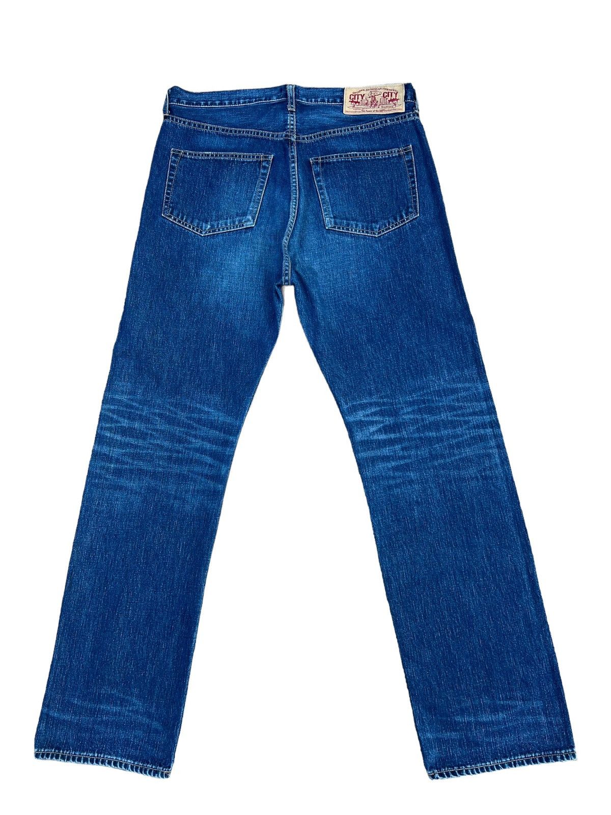 Bape Vintage A Bathing Ape Nigo Era Fade Blue Denim Jeans Size US 32 / EU 48 - 2 Thumbnail