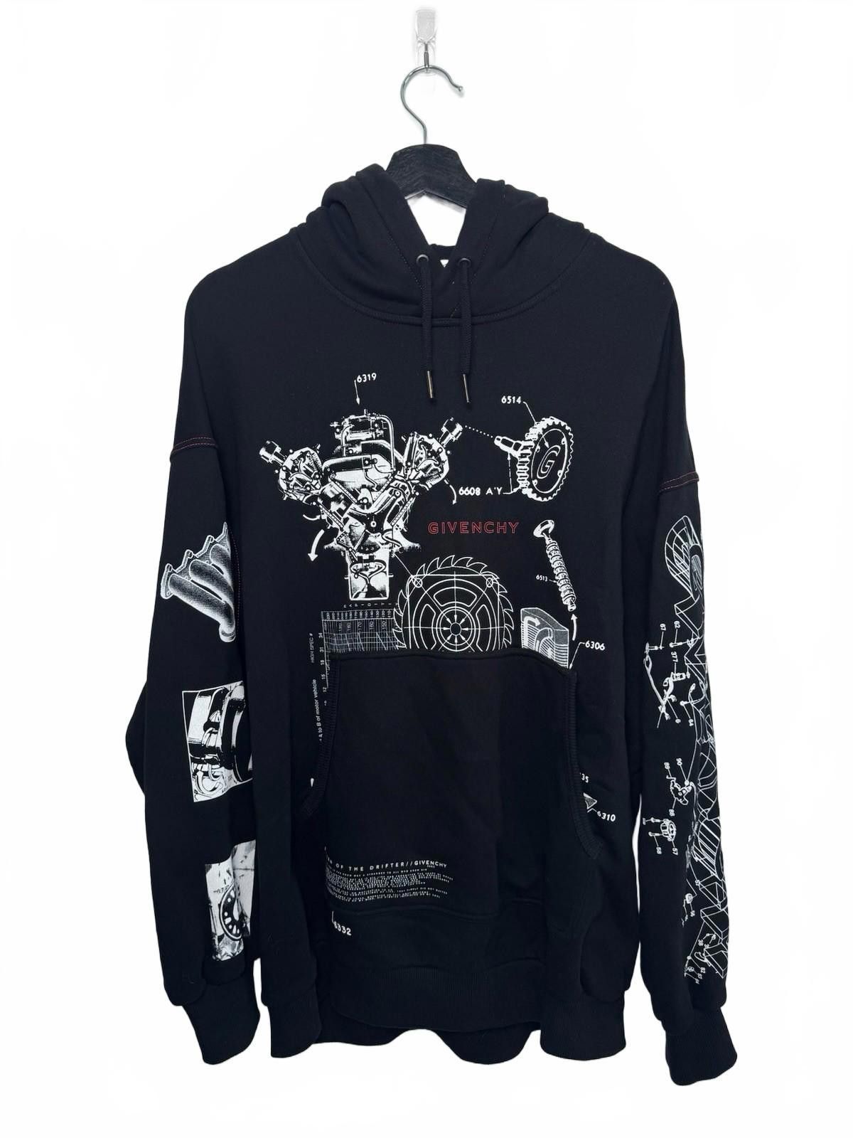 Givenchy Givenchy 'Return of the Drifter' Schematic Hoodie SZ XS Size US XS / EU 42 / 0 - 1 Thumbnail