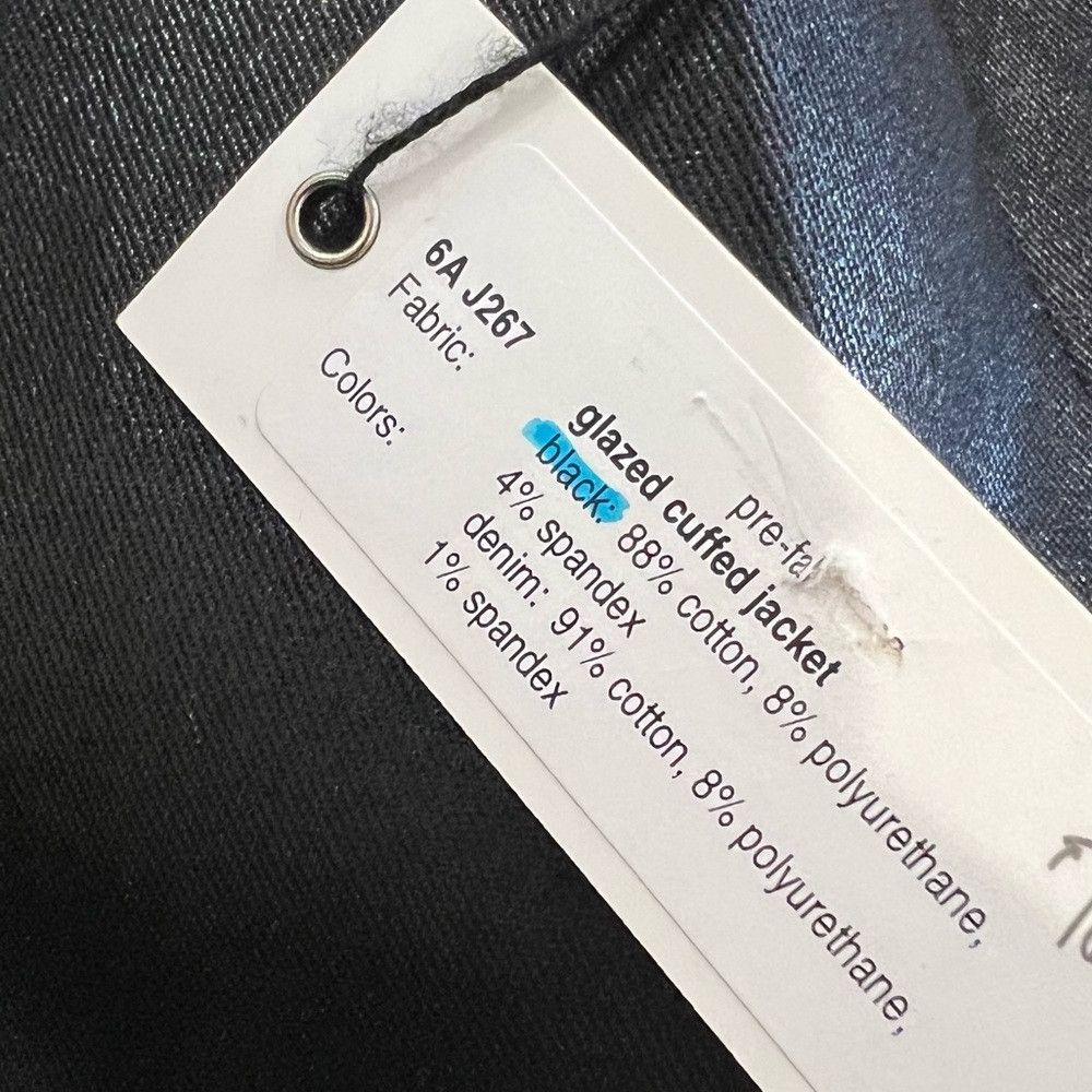 Other Poleci Black Glazed Leather Look Jacket NWT Size 4 Coated C Size L / US 10 / IT 46 - 9 Thumbnail