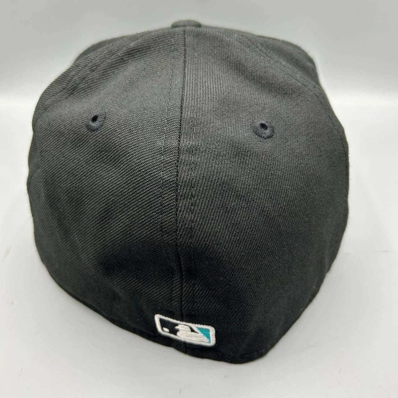 New Era Florida Marlins Hat Men 7 3/8 Black Gray MLB Fitted Cap Wool Size ONE SIZE - 3 Thumbnail