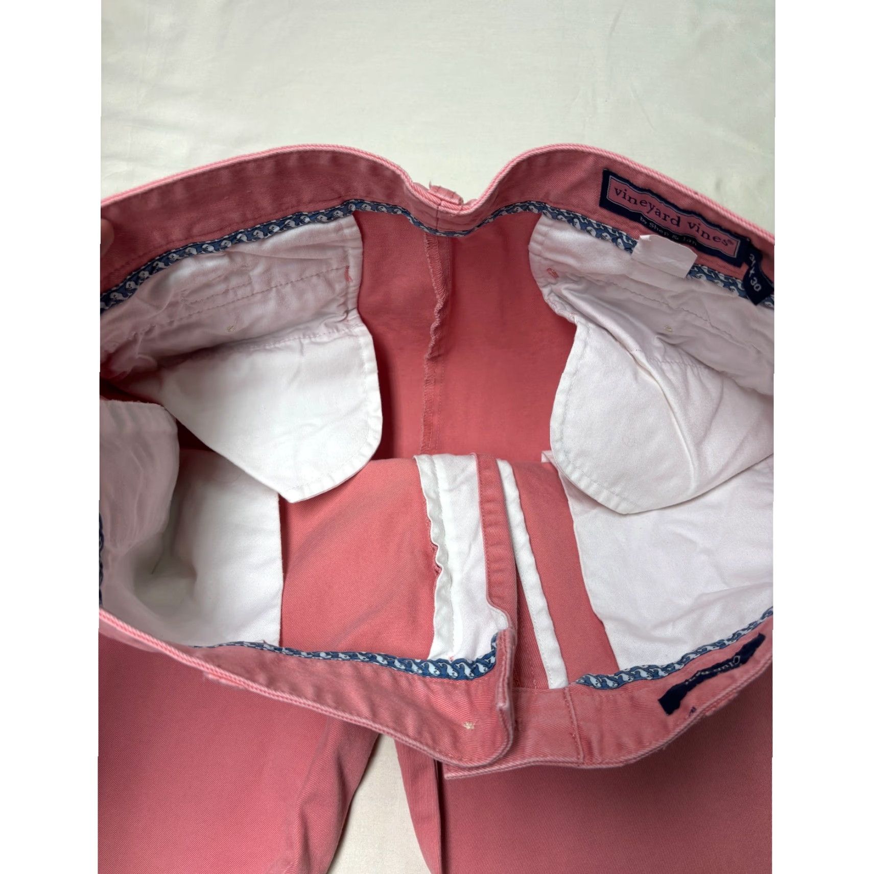 Vineyard Vines Vineyard Vines Pants Chino Pink 34x30 Men Casual Straight Front Flat Front Cotton 30in Inseam Size US 34 / EU 50 - 4 Thumbnail