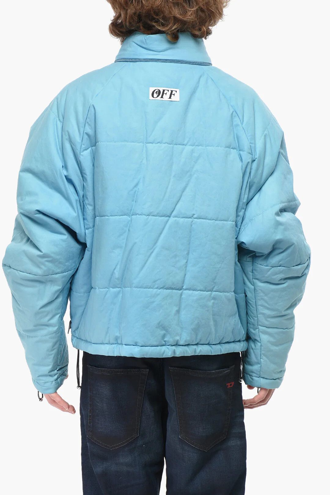 Off-White og1mm0426 Puffer Jacket in Light Blue Size US M / EU 48-50 / 2 - 2 Thumbnail