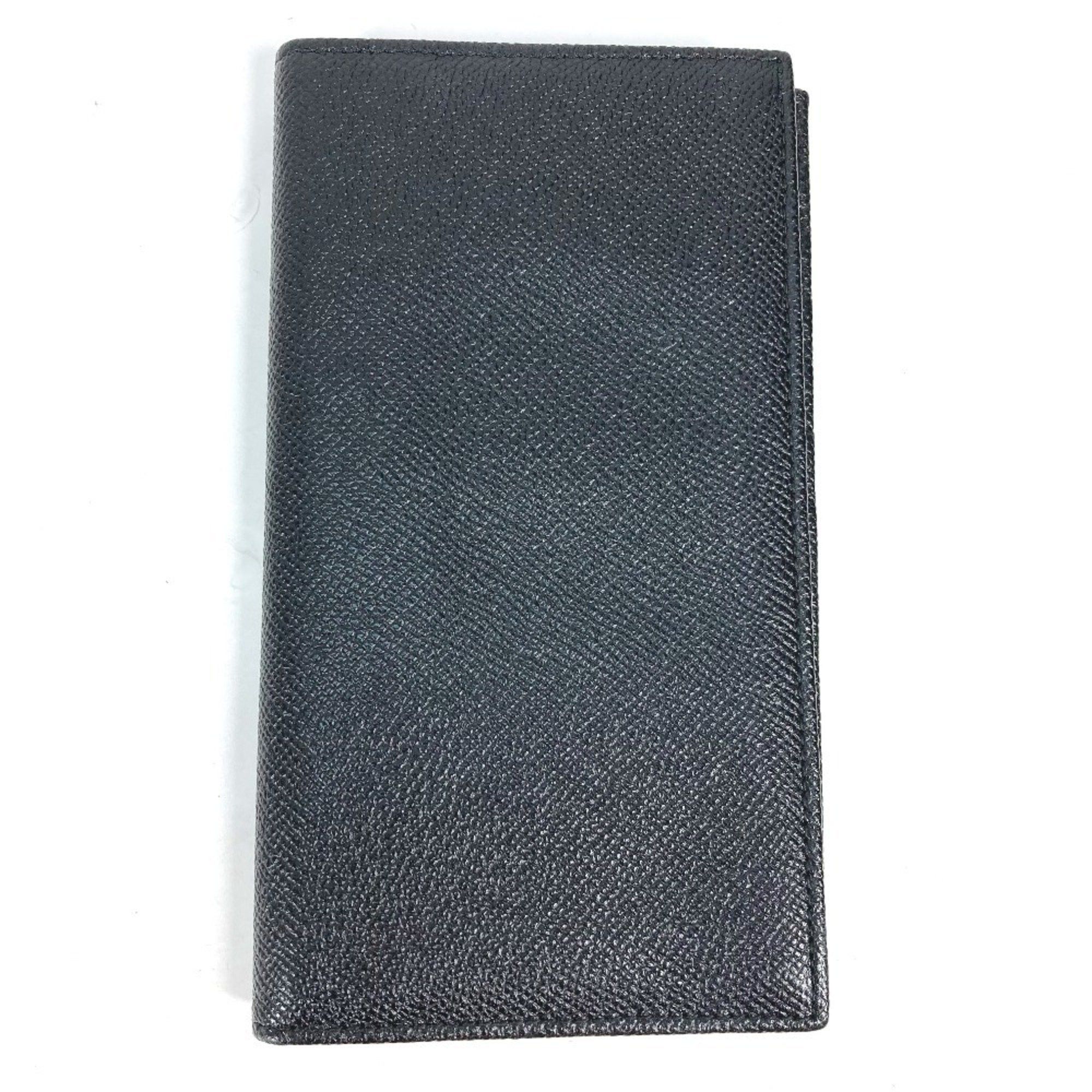 BVLGARI Bulgari Logo Bifold Long Wallet Leather Men's Black