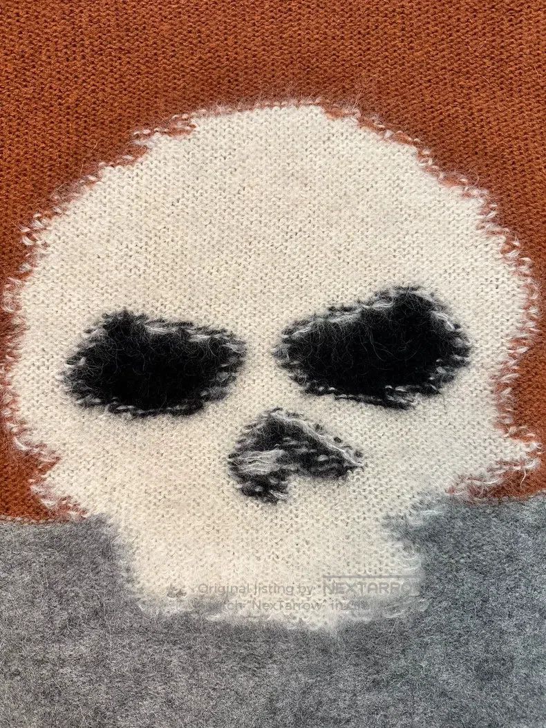 ERL ERL 24ss Skull Print Sweater Size US M / EU 48-50 / 2 - 2 Thumbnail