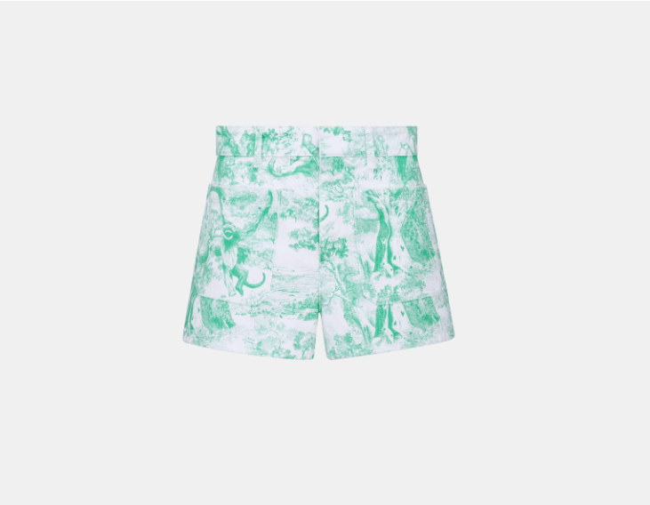 Dior o1w1db10925 442P30 Dioriviera Short in White/Aquamarina Size 26" / US 2 / IT 38 - 1 Thumbnail