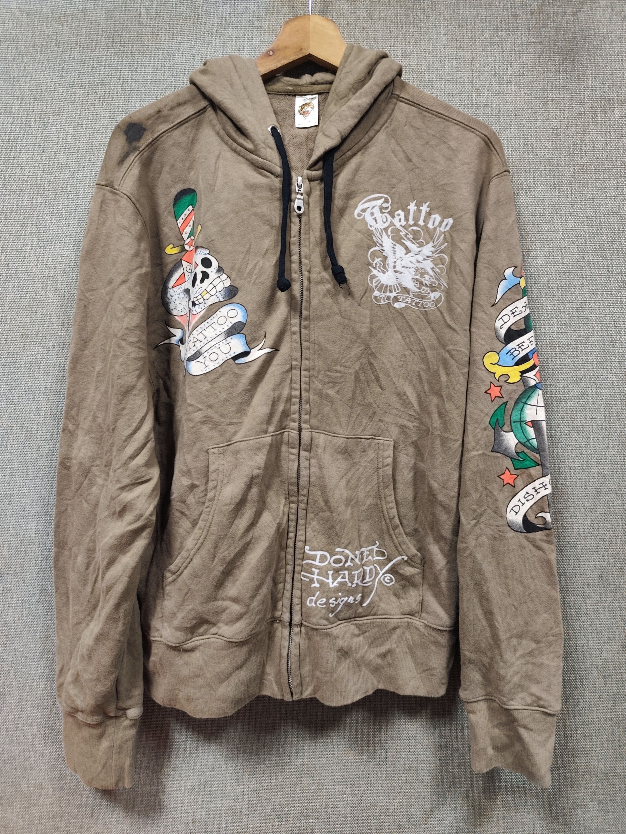 Ed Hardy Sweatshirt hoodie ed hardy by Christian Audigier Size US M / EU 48-50 / 2 - 1 Thumbnail