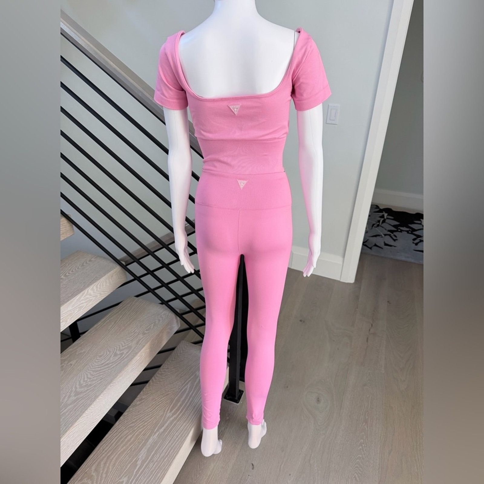 Guess Guess Y2K Pink Crop Top and Leggings Set size S Size 26" / US 2 / IT 38 - 5 Thumbnail