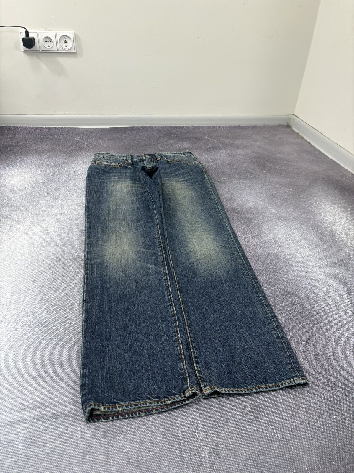 Boggi Boggi Milano BM39 Men’s Straight Fit Italian Denim Jeans Size US 31 - 3 Thumbnail