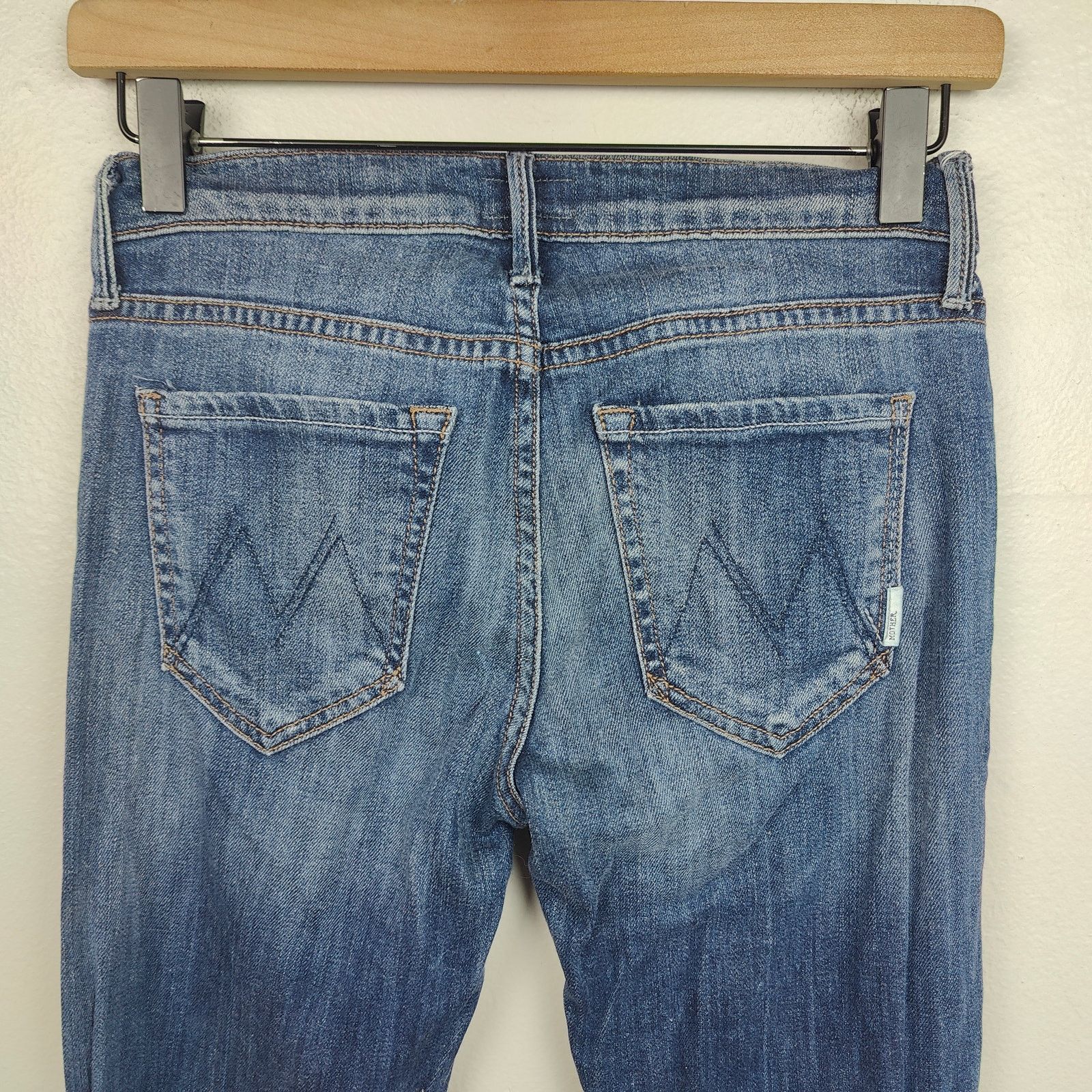 MOTHER Mother The Outside Jeans Womens 25 Deja Vu Dark Wash Size 25" / US 0 / IT 36 - 4 Thumbnail