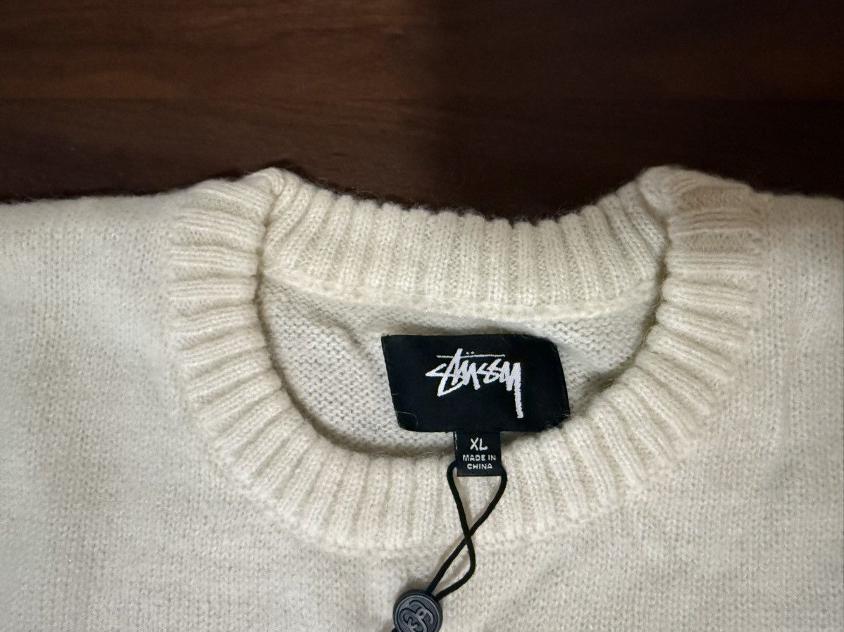 Stussy STÜSSY Double Cable Sweater in Natural Men’s Size XL Size US XL / EU 56 / 4 - 2 Thumbnail