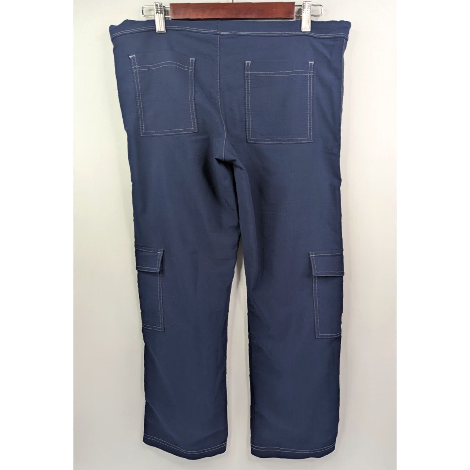 Vintage FitGear Krav Maga Cargo Pants Navy Blue XS 36 Inseam 29 in Stretch Men Pants Size US 36 / EU 52 - 4 Thumbnail