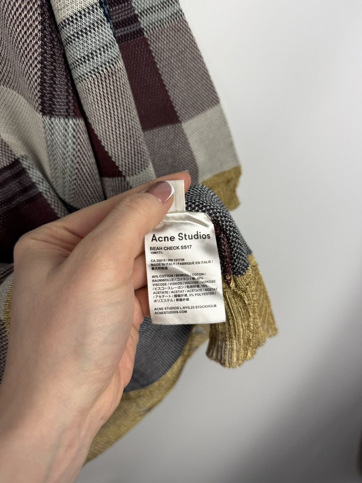 Acne Studios Acne Studios Beah Check SS17 Ladies Oversized Sweater Dress Size XS / US 0-2 / IT 36-38 - 16 Thumbnail