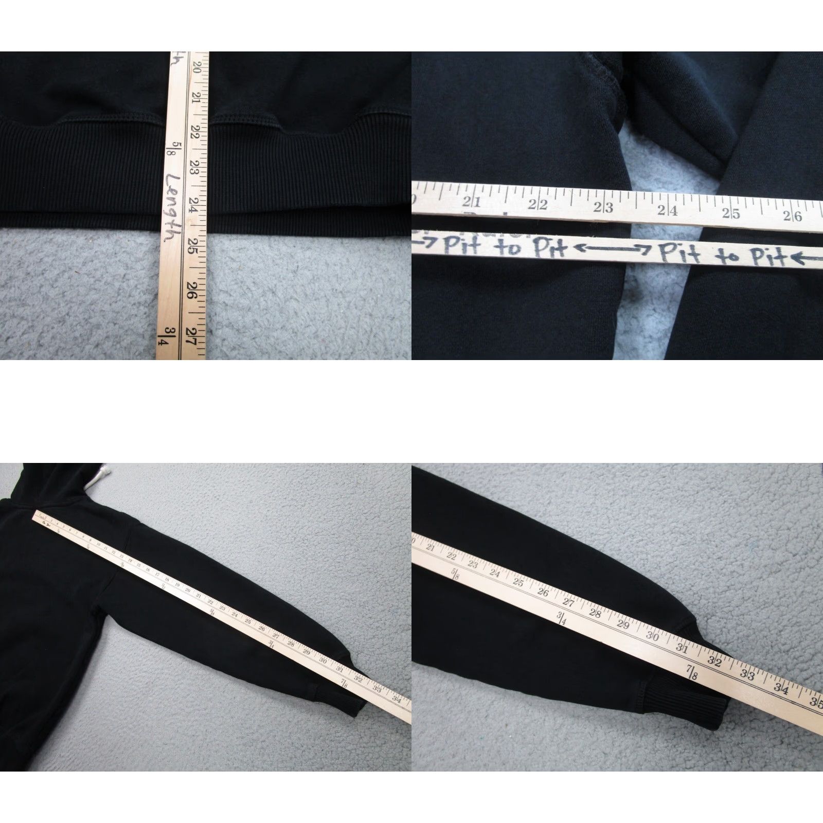 Vintage VINTAGE Raw Gear Hoodie Men Small Black Oversized Pullover Sweatshirt Fleece Logo Size US S / EU 44-46 / 1 - 8 Thumbnail