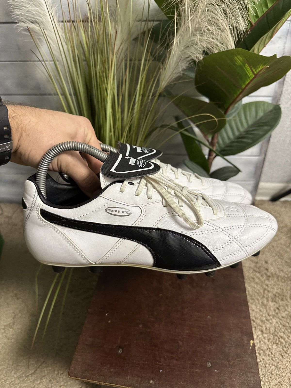Puma Rare Vintage Soccer Sneakers Puma Esito Leather Size 9 Size US 9 / EU 42 - 6 Thumbnail