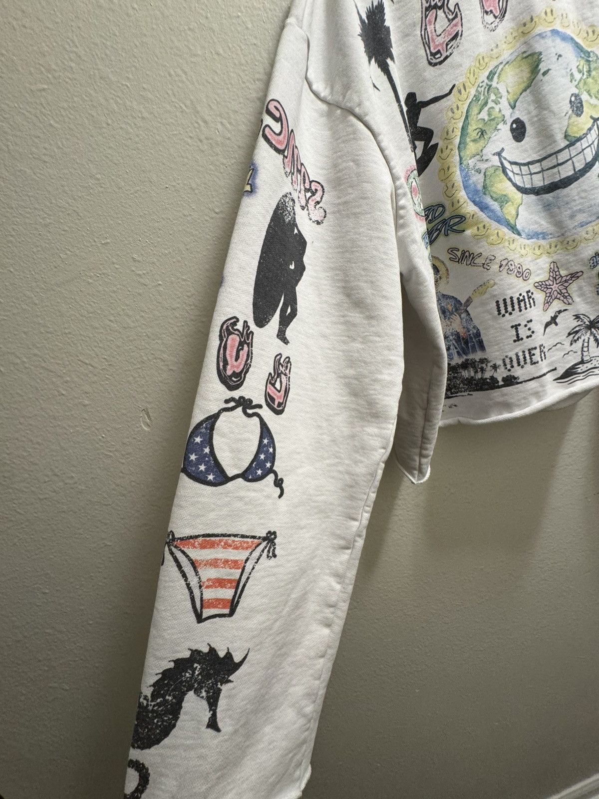 Other LunaticsnLove Cropped Long Sleeve-White Multi-Color Size US L / EU 52-54 / 3 - 3 Thumbnail