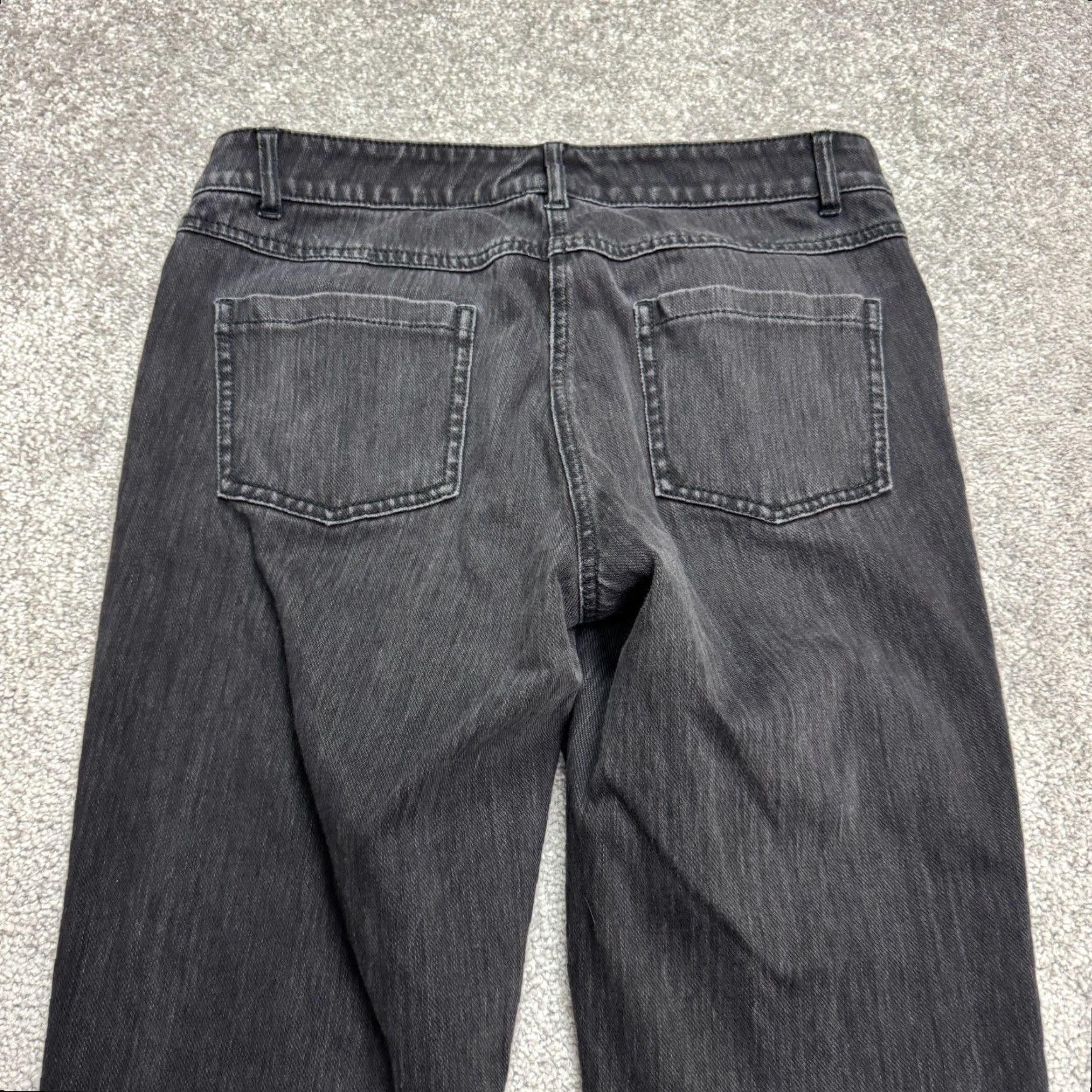 J.McLaughlin J.McLaughlin Jeans Womens 6 Washed Black Mid Rise Slim Straight Denim Casual Size 28" / US 6 / IT 42 - 5 Thumbnail