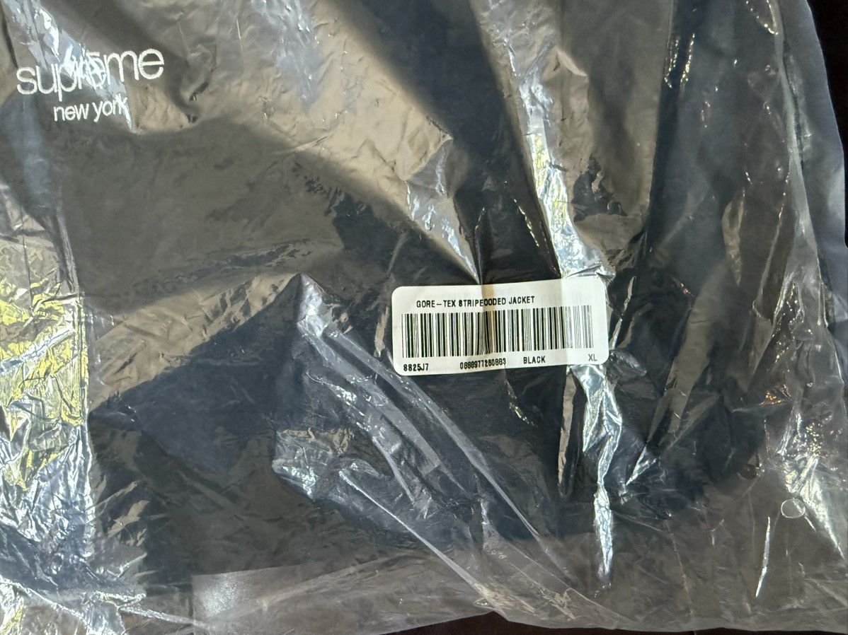 Supreme SUPREME GORE-TEX STRIPE HOODED JACKET ZIP SHELL BLACK XL Size US XL / EU 56 / 4 - 6 Thumbnail