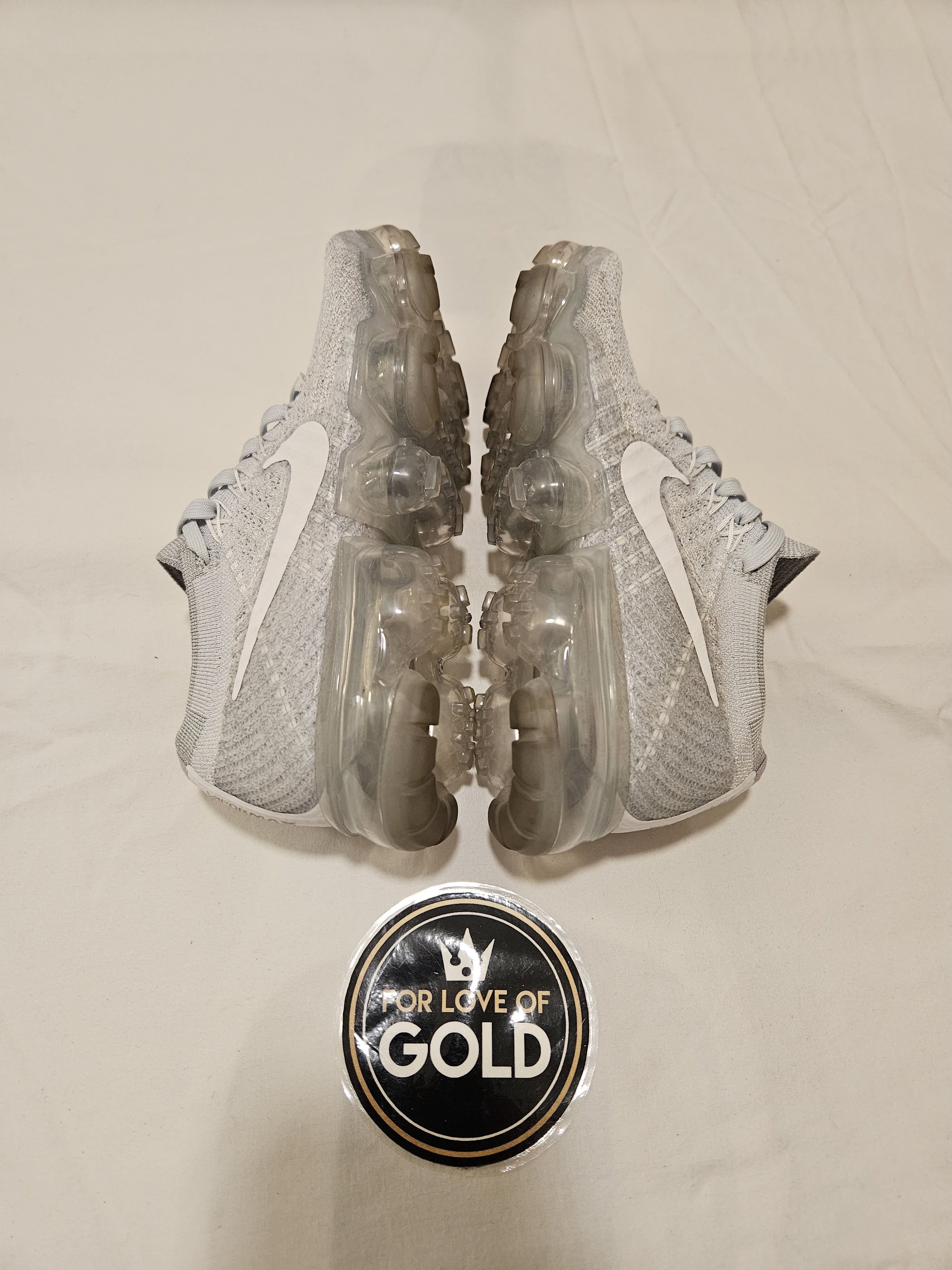 Nike 2017 Nike Air VaporMax Pure Platinum shoes Size US 5 / IT 35 - 4 Thumbnail