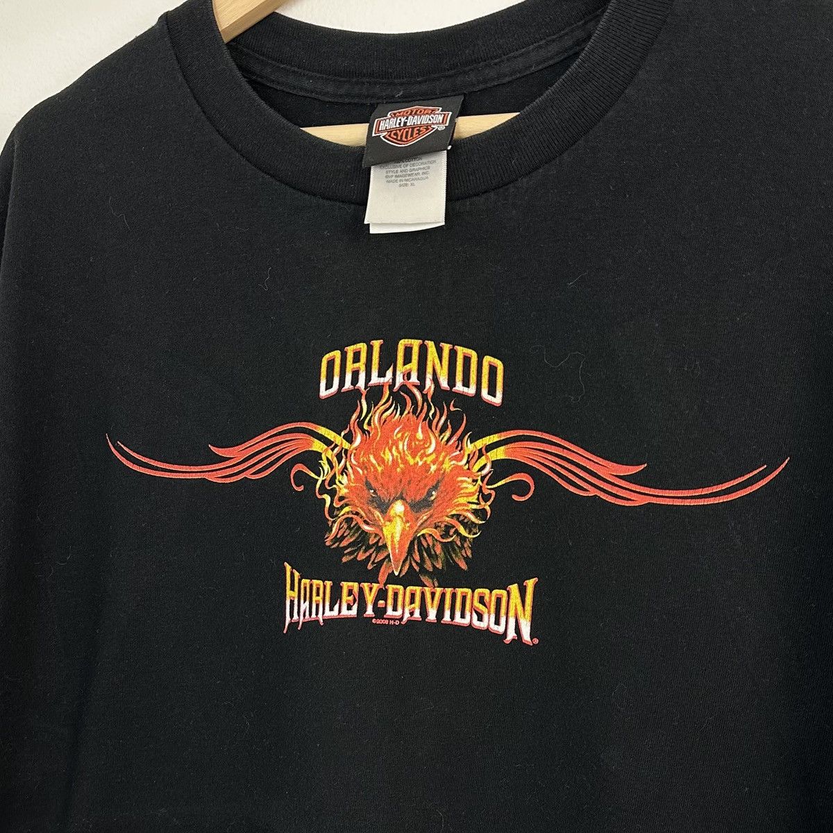 Harley Davidson × Vintage Vintage Harley Davidson T Shirt XL Orlando Florida Size US XL / EU 56 / 4 - 2 Thumbnail